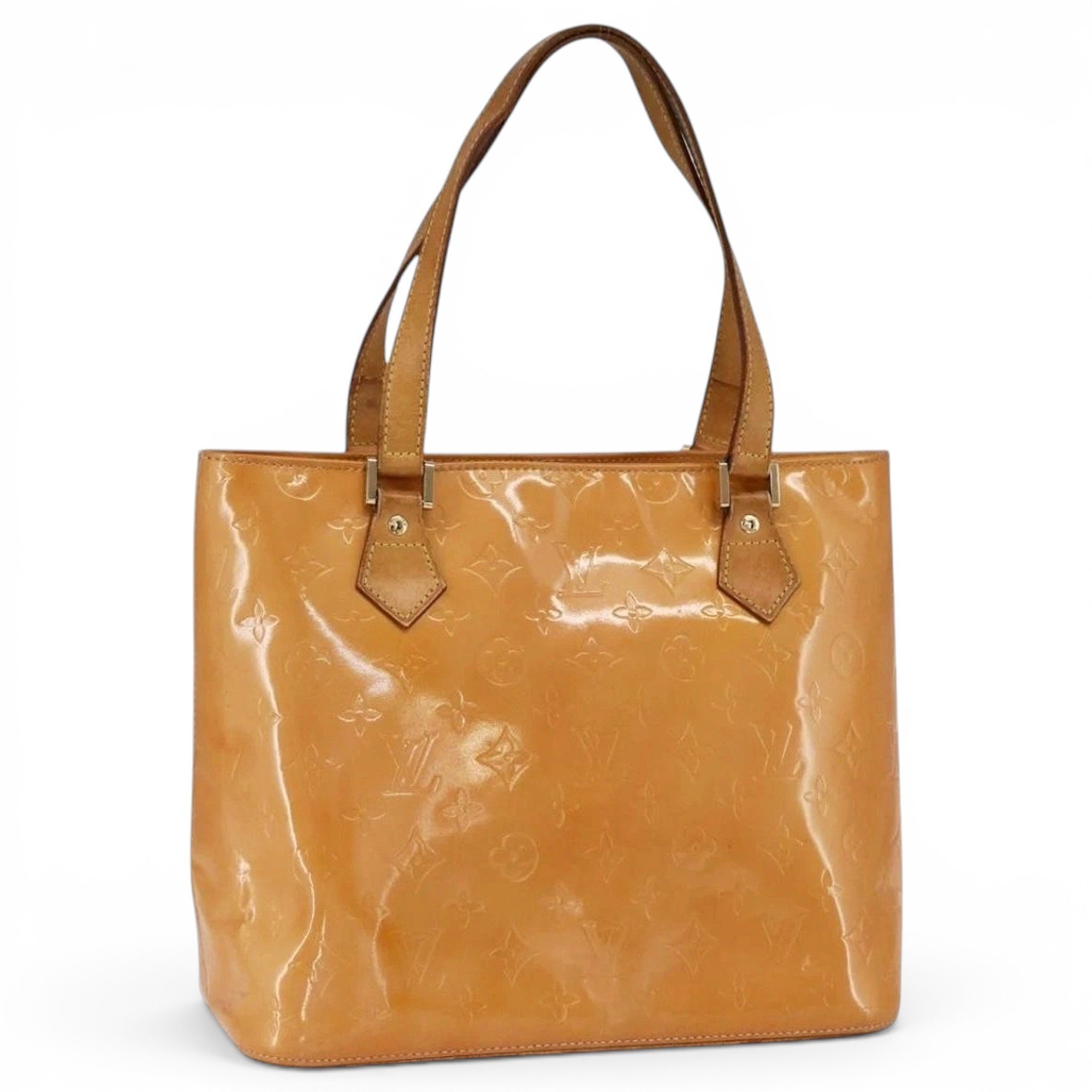 Patent leather handbag