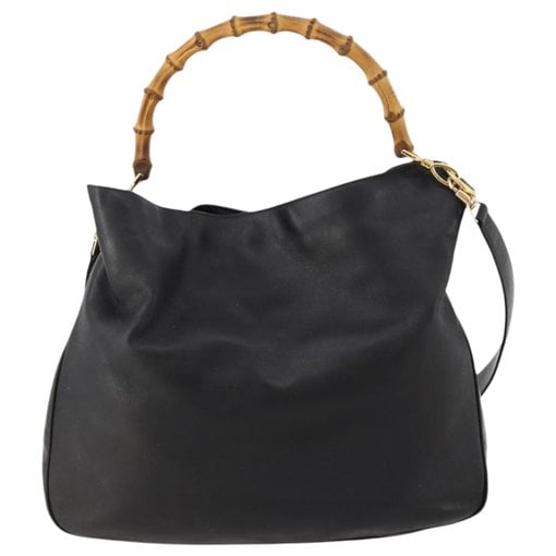 Bamboo leather handbag
