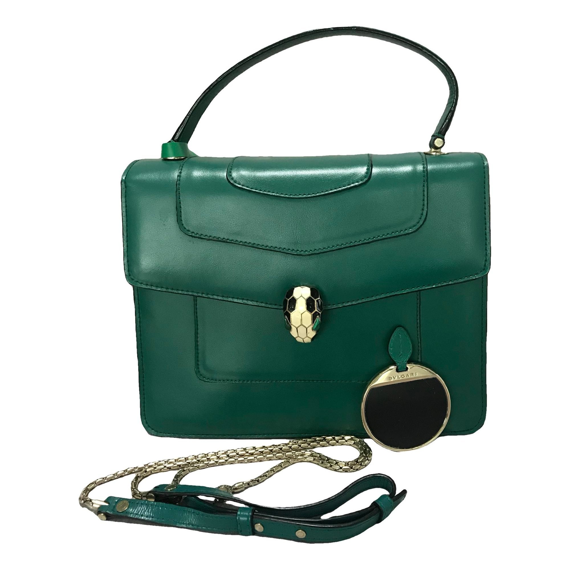 Serpenti leather handbag