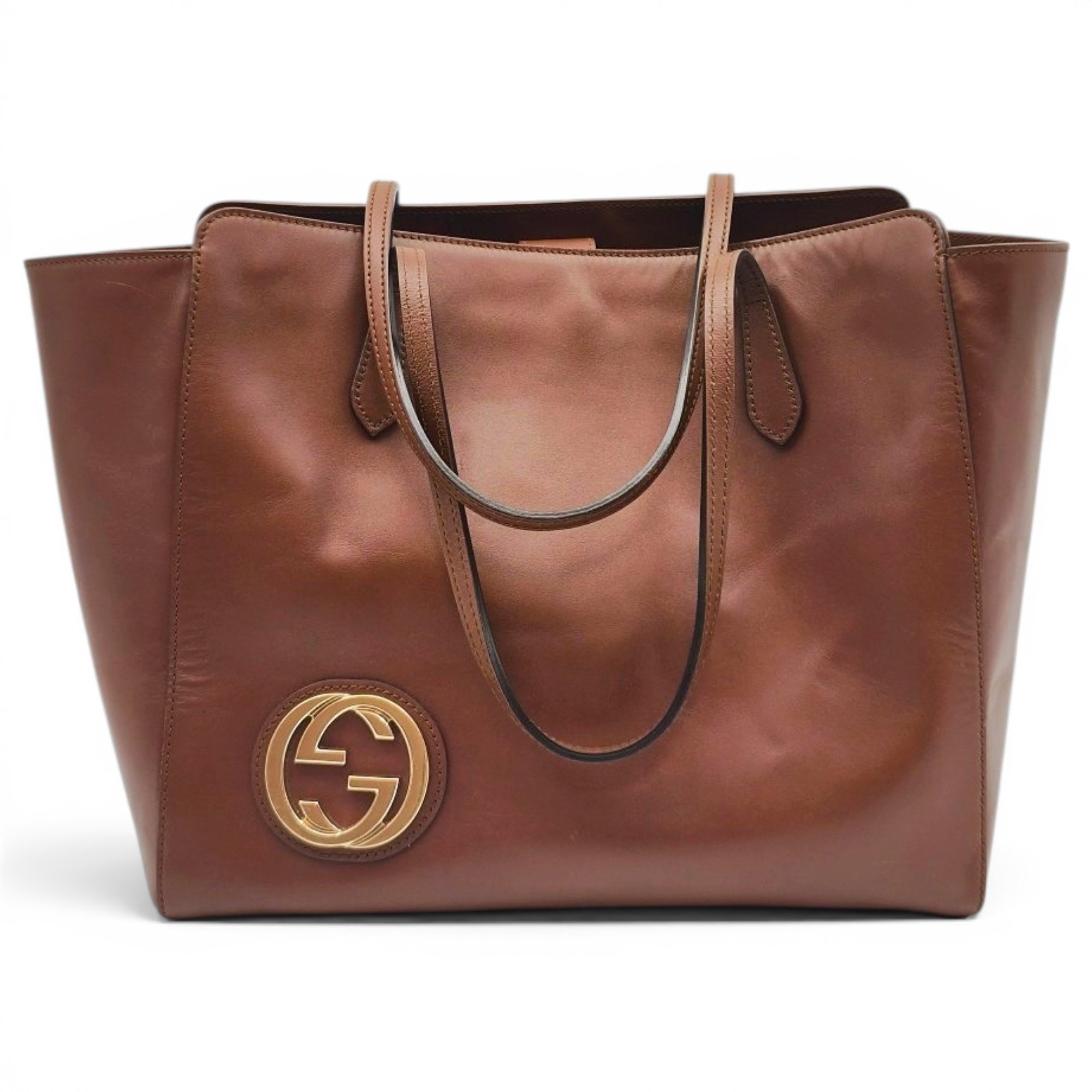 Leather tote