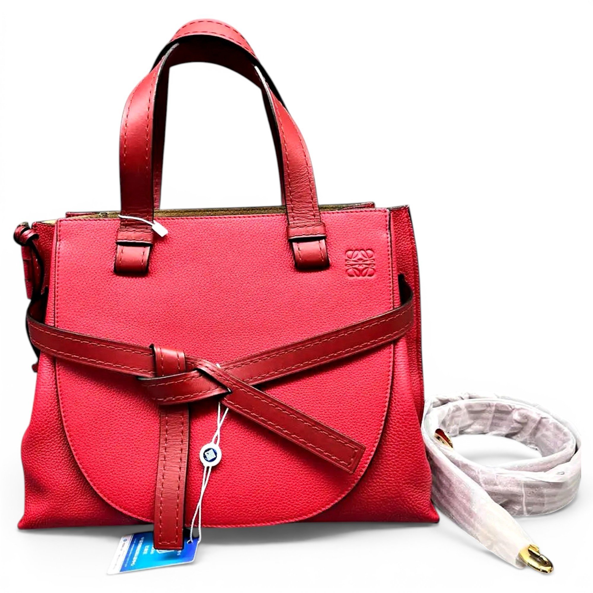 Gate Top Handle leather handbag