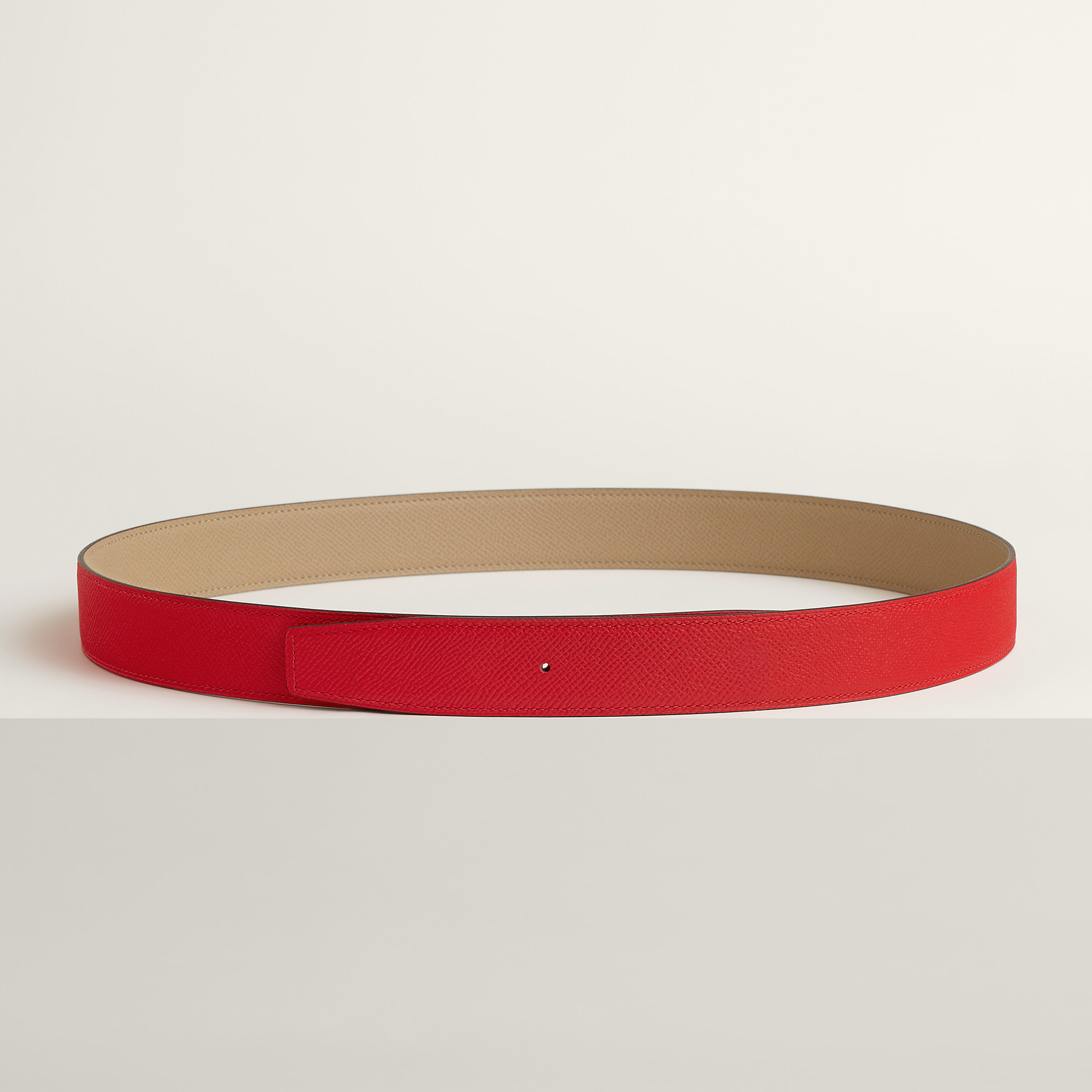 Reversible leather strap 32 mm