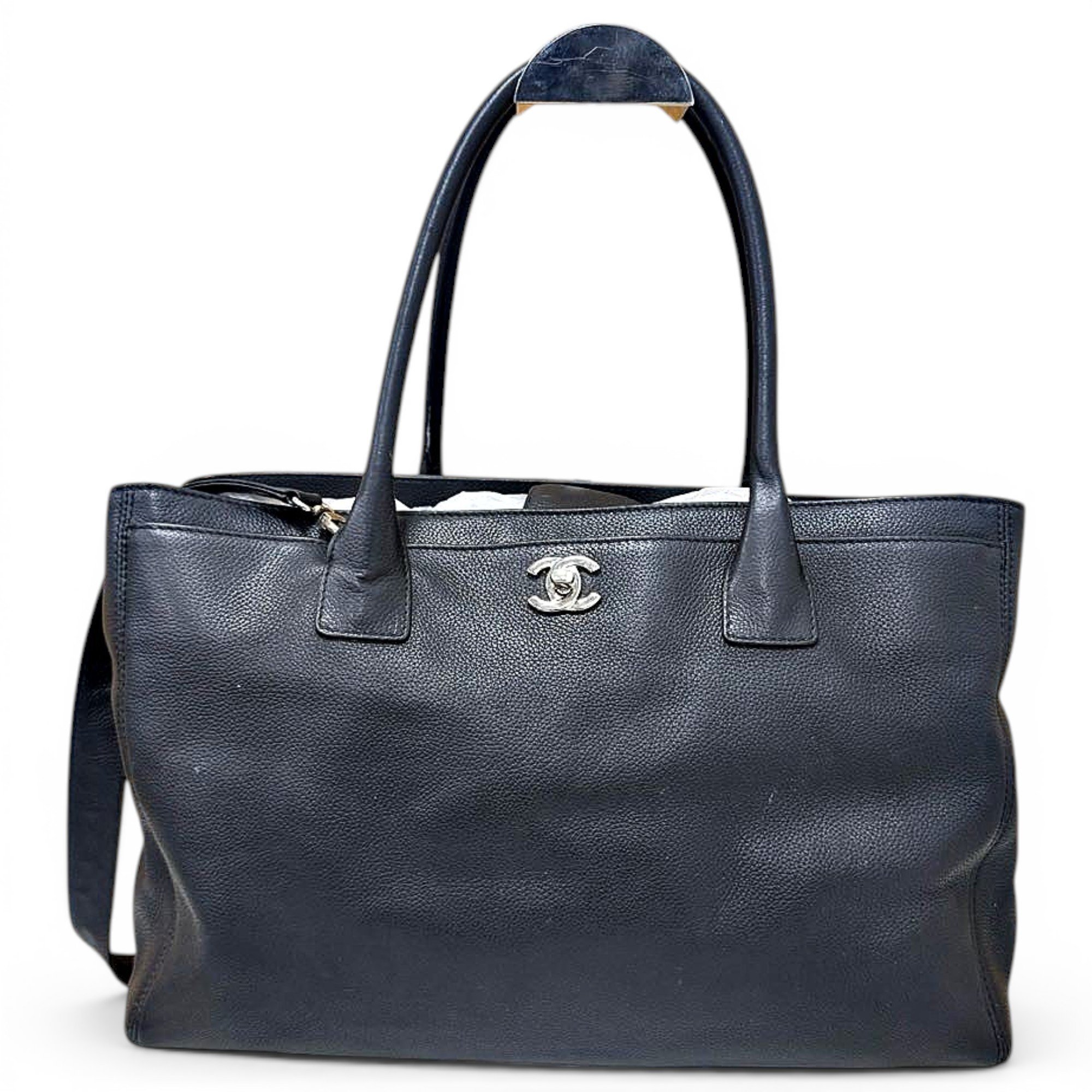 Executive leather tote