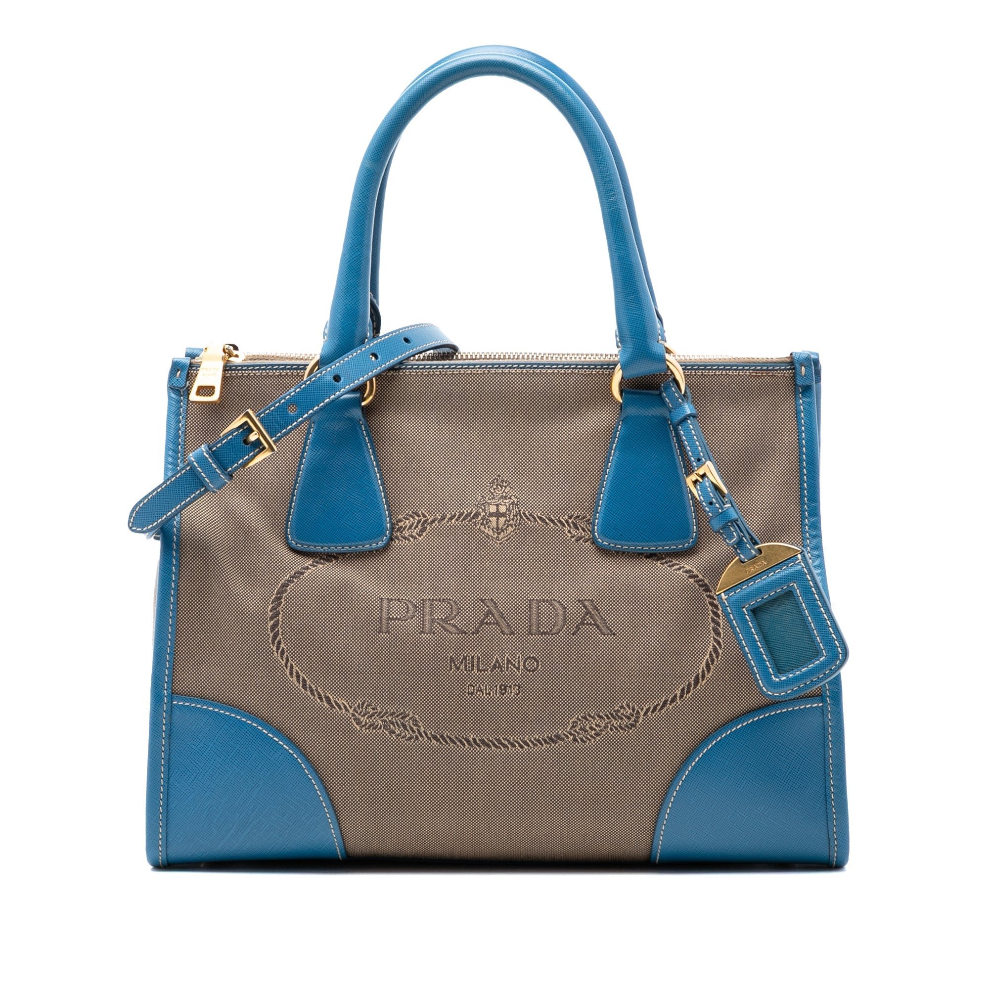 Double leather satchel