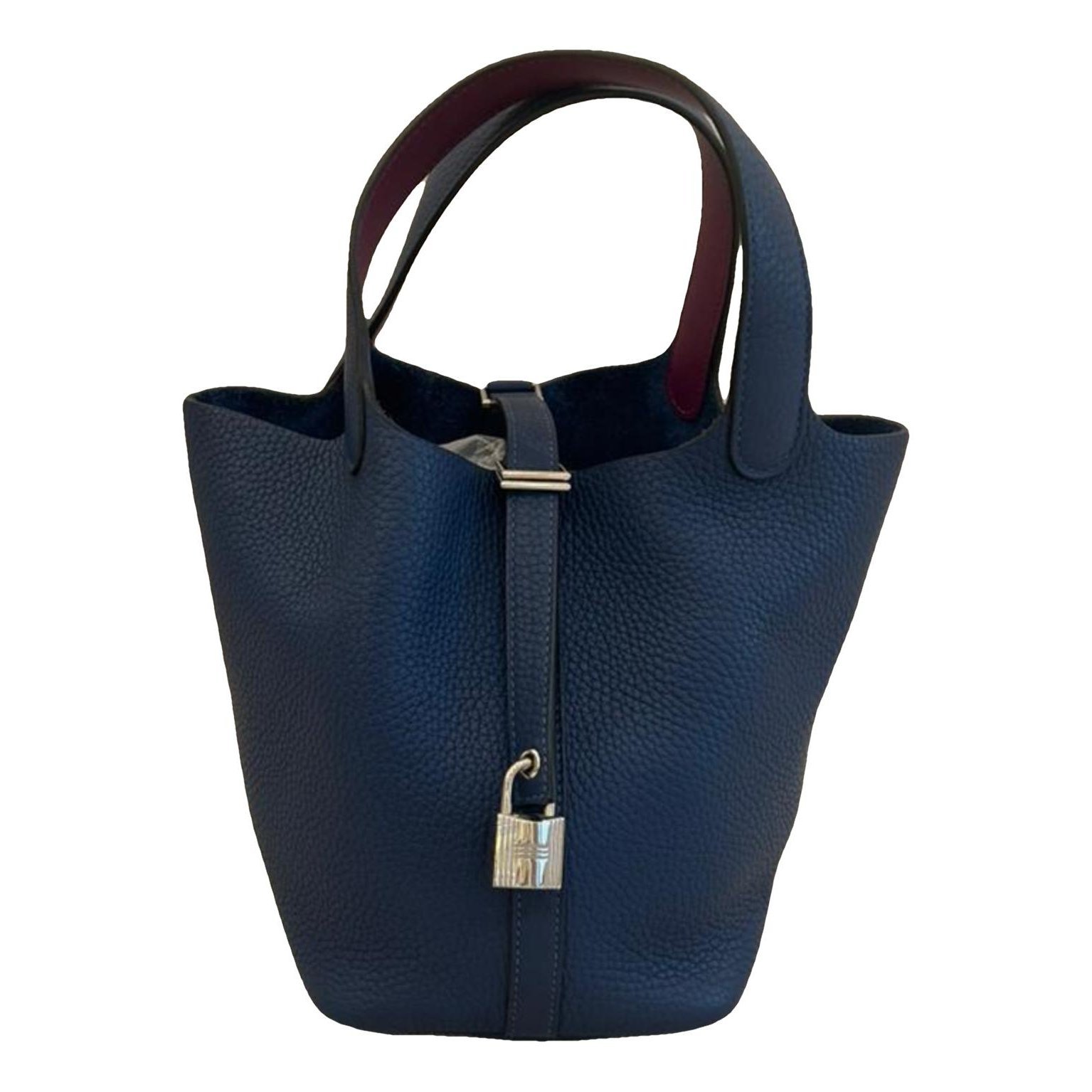Picotin leather tote