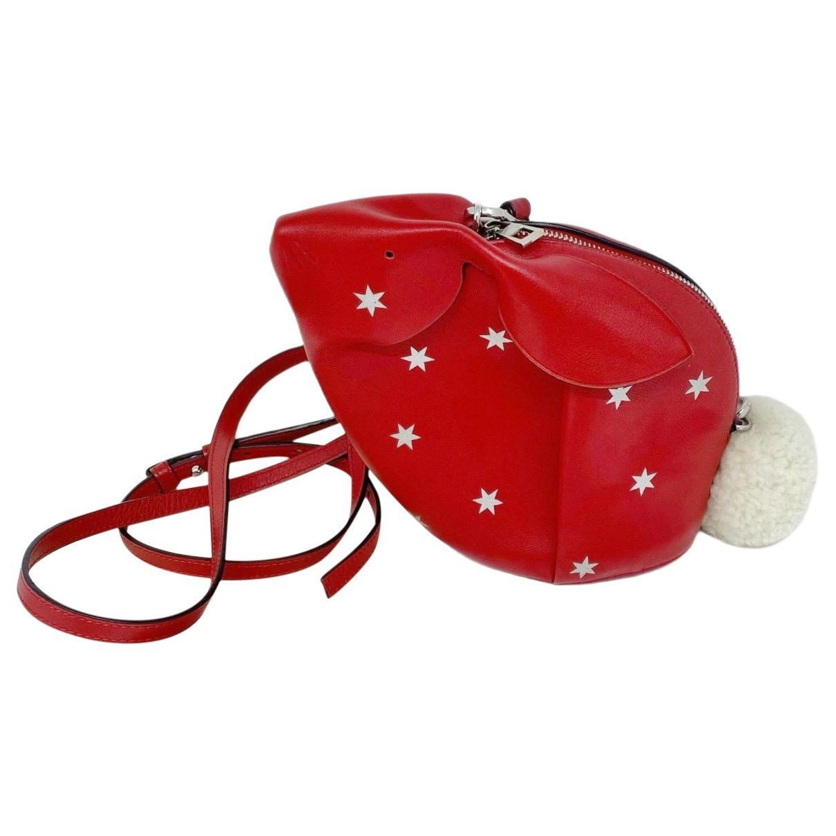 Animals leather crossbody bag