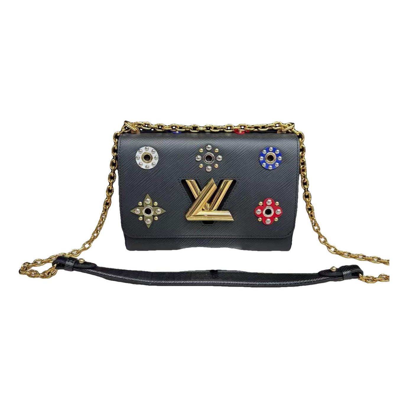 Twist leather handbag