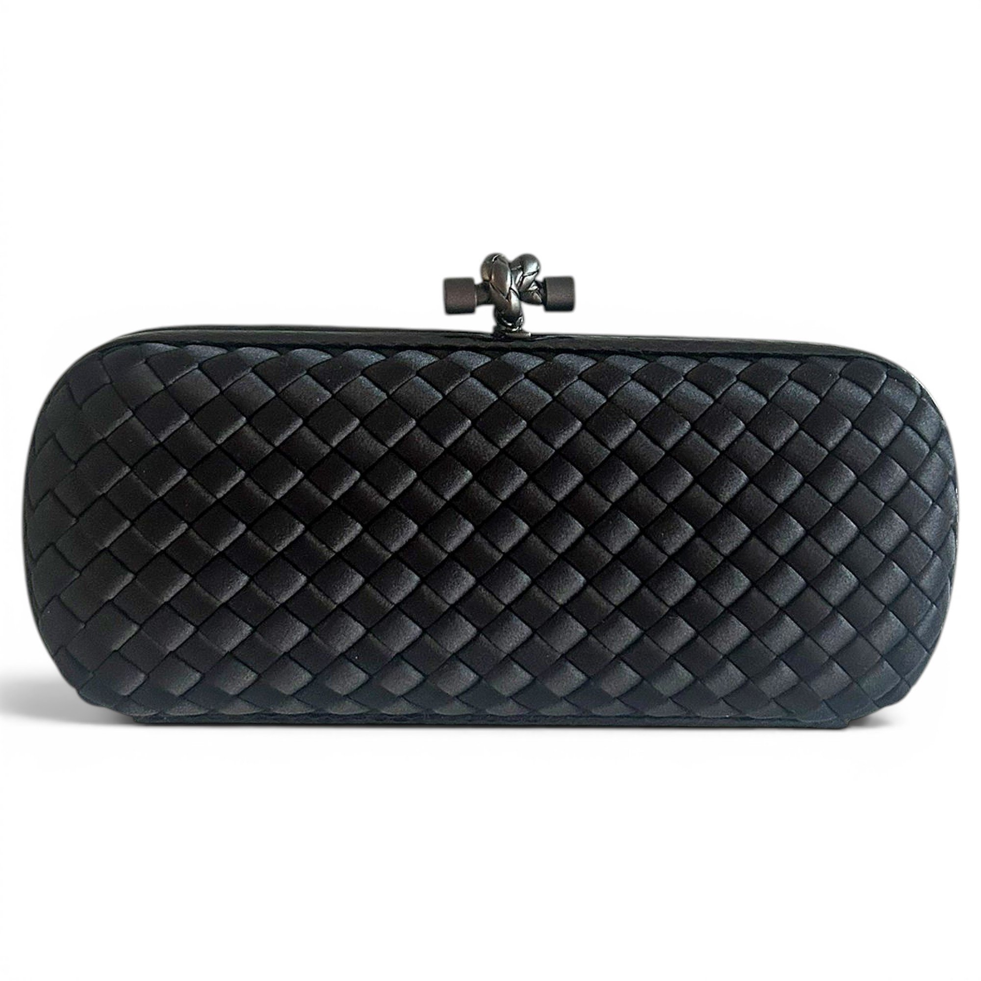 Pochette Knot silk clutch bag