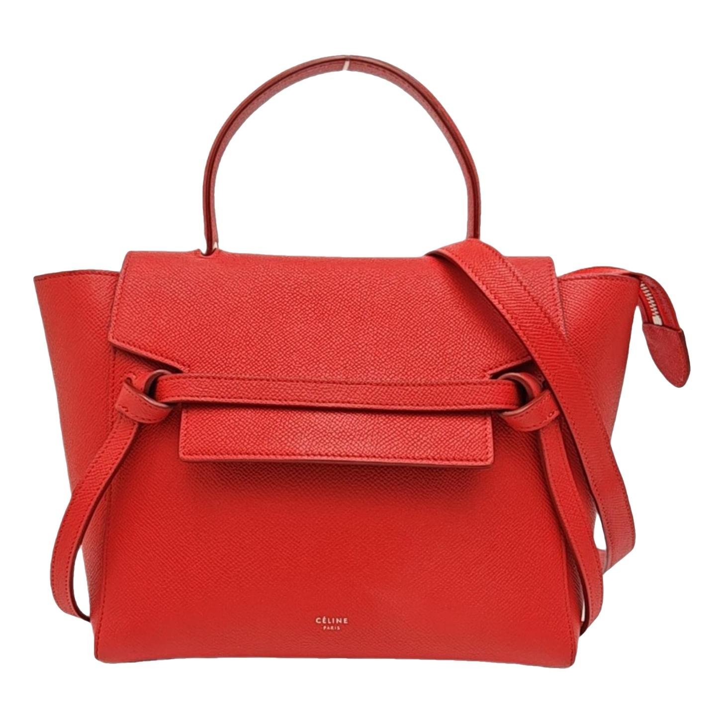 Belt leather handbag
