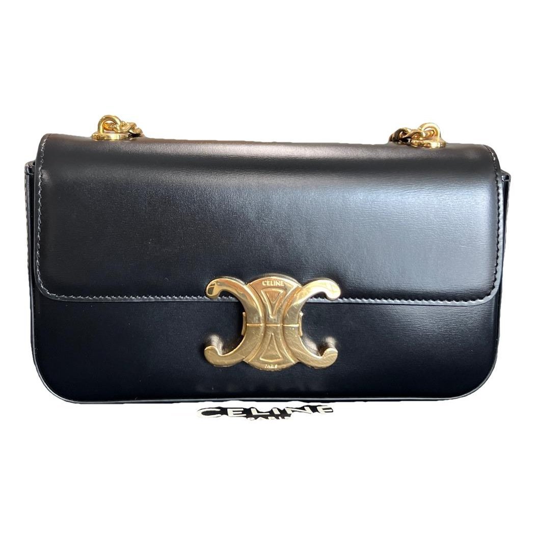 Triomphe chain leather crossbody bag