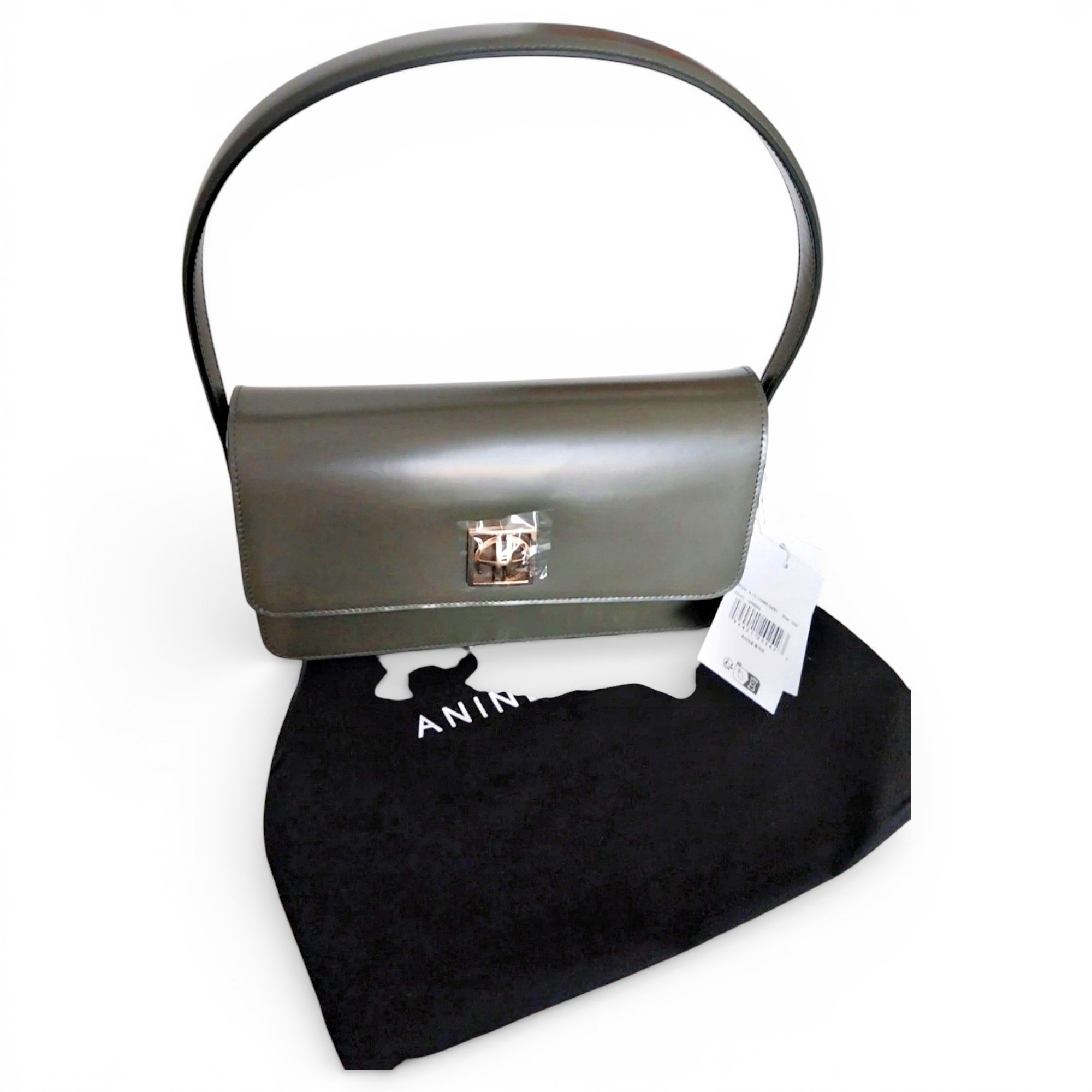 Patent leather handbag