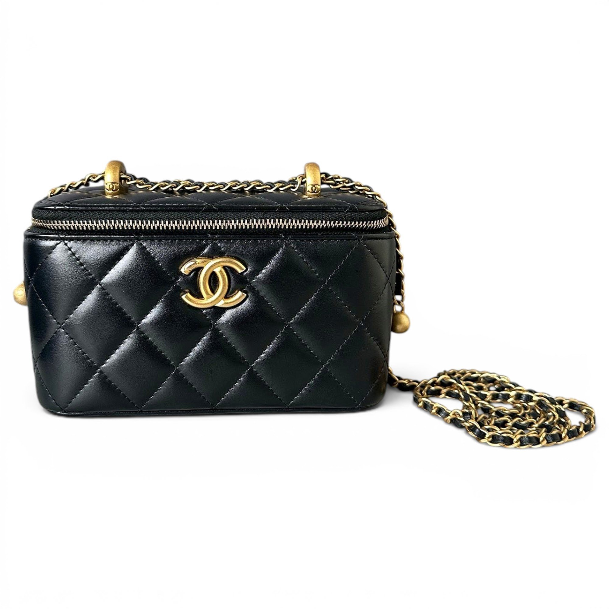 Vanity leather bag