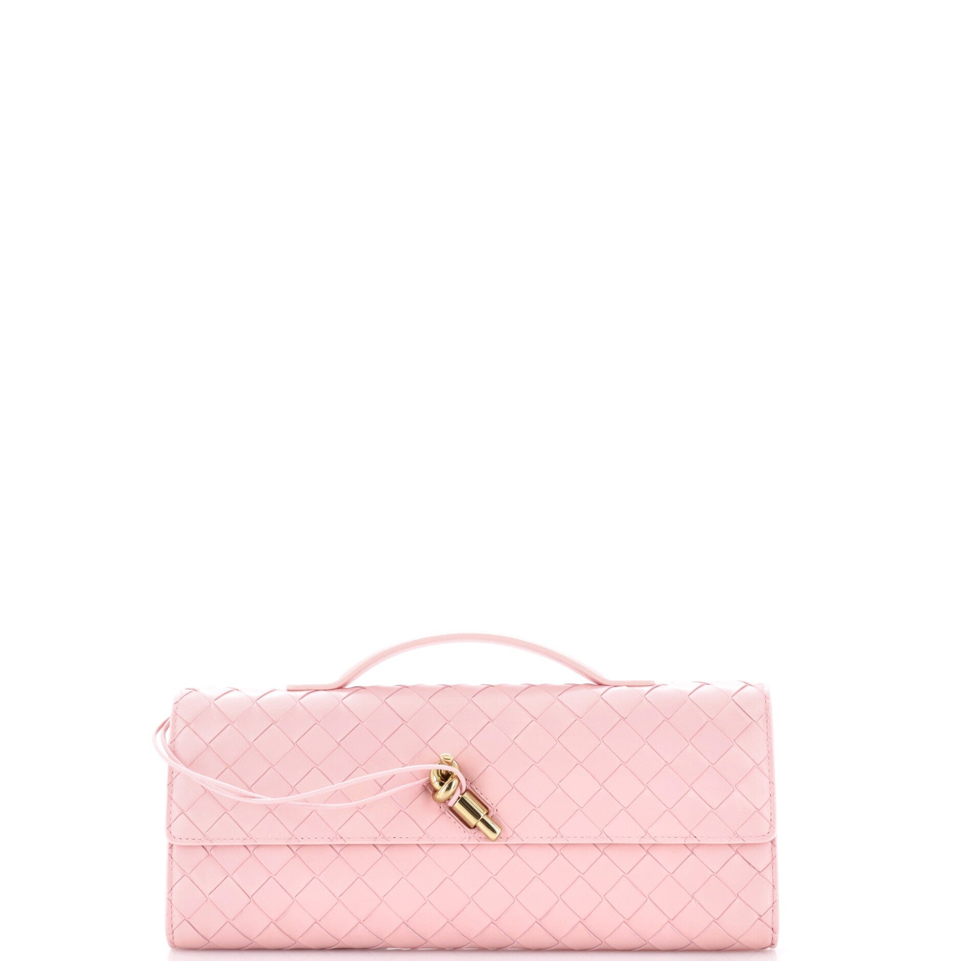 Andiamo Top Handle Clutch Intrecciato Nappa Long