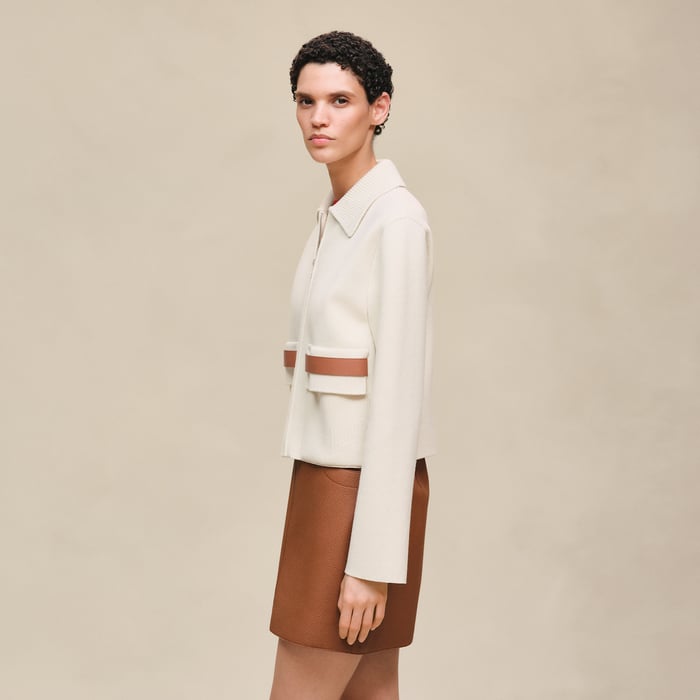 Blanc Naturel Jacket With Pockets
