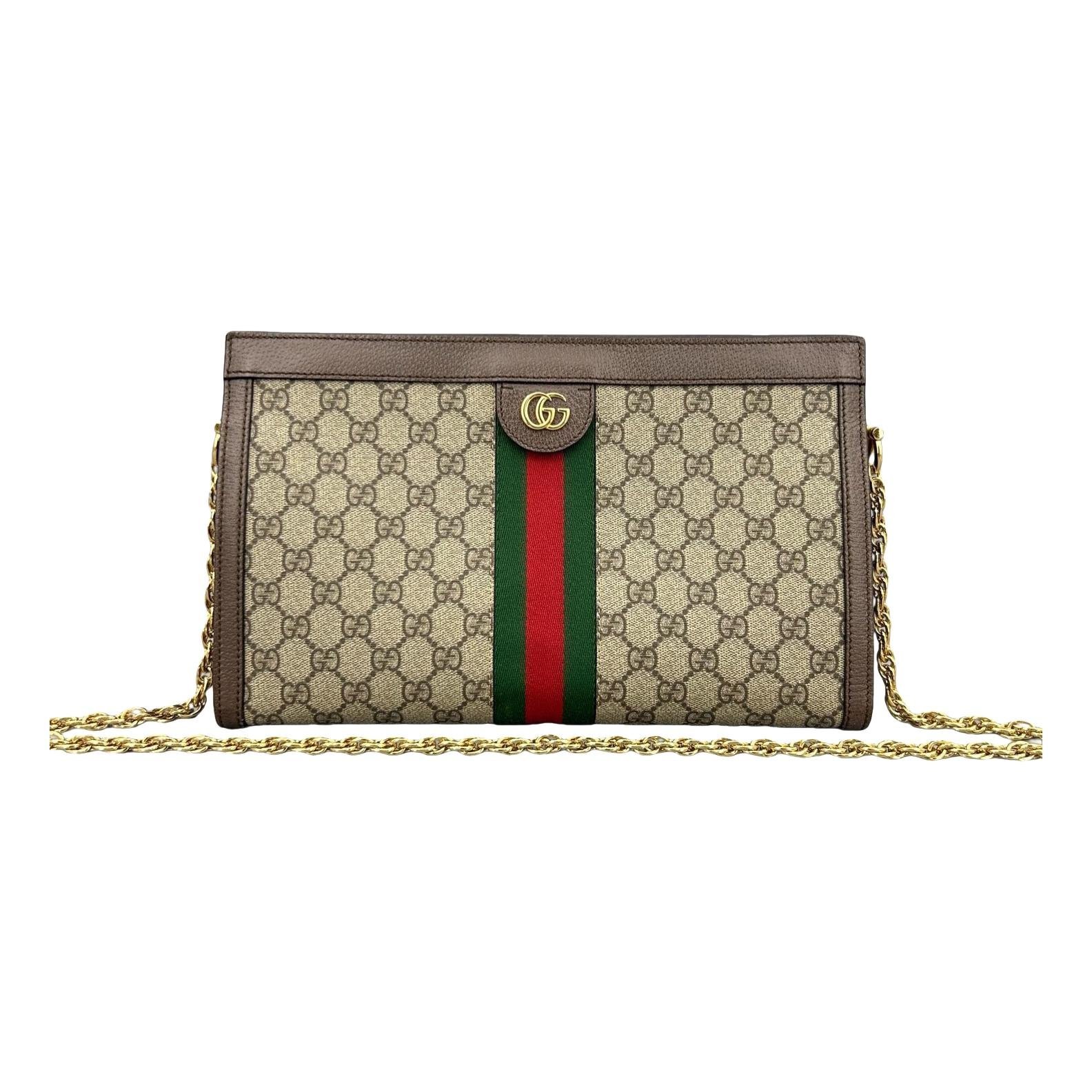 Ophidia Chain leather handbag