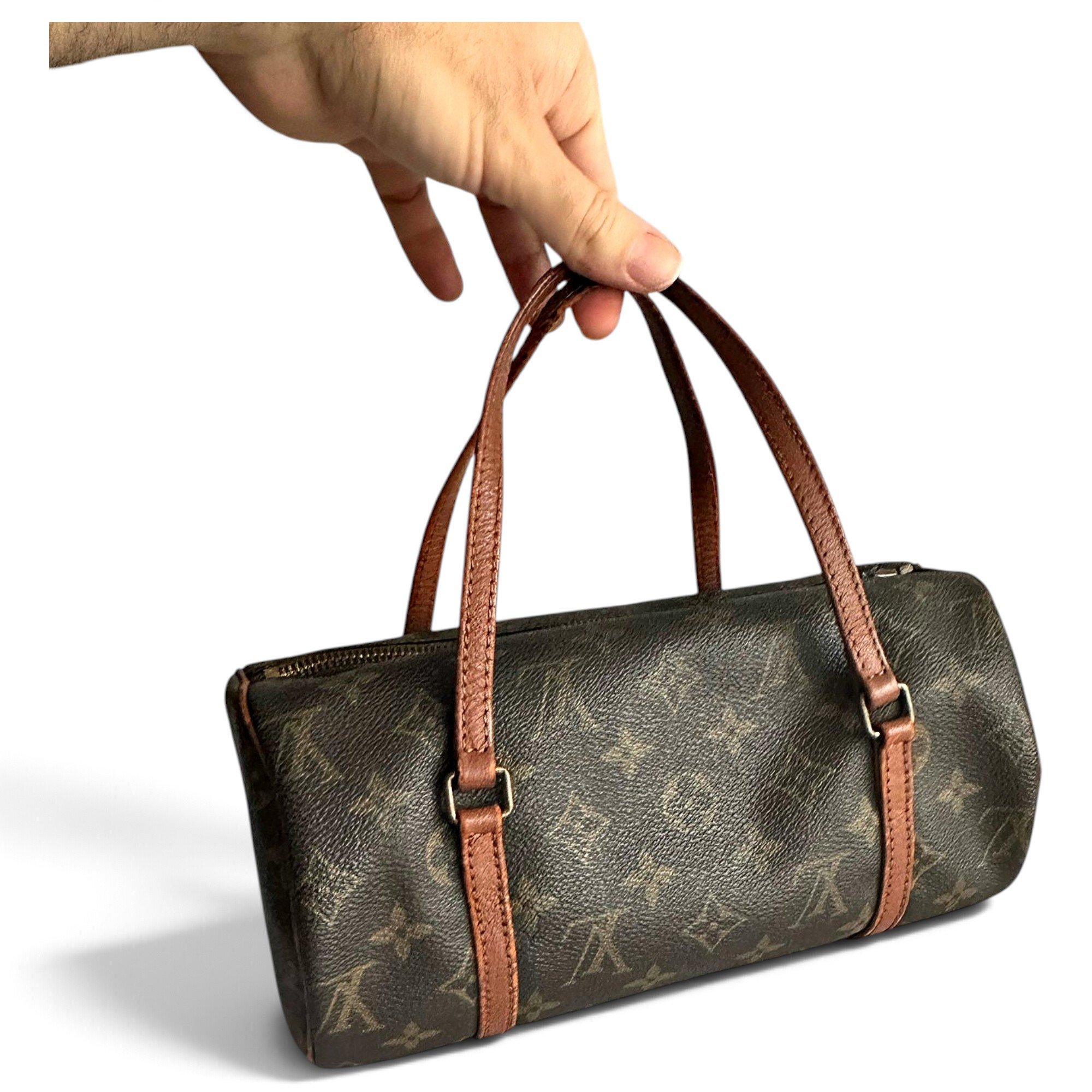 Papillon leather handbag