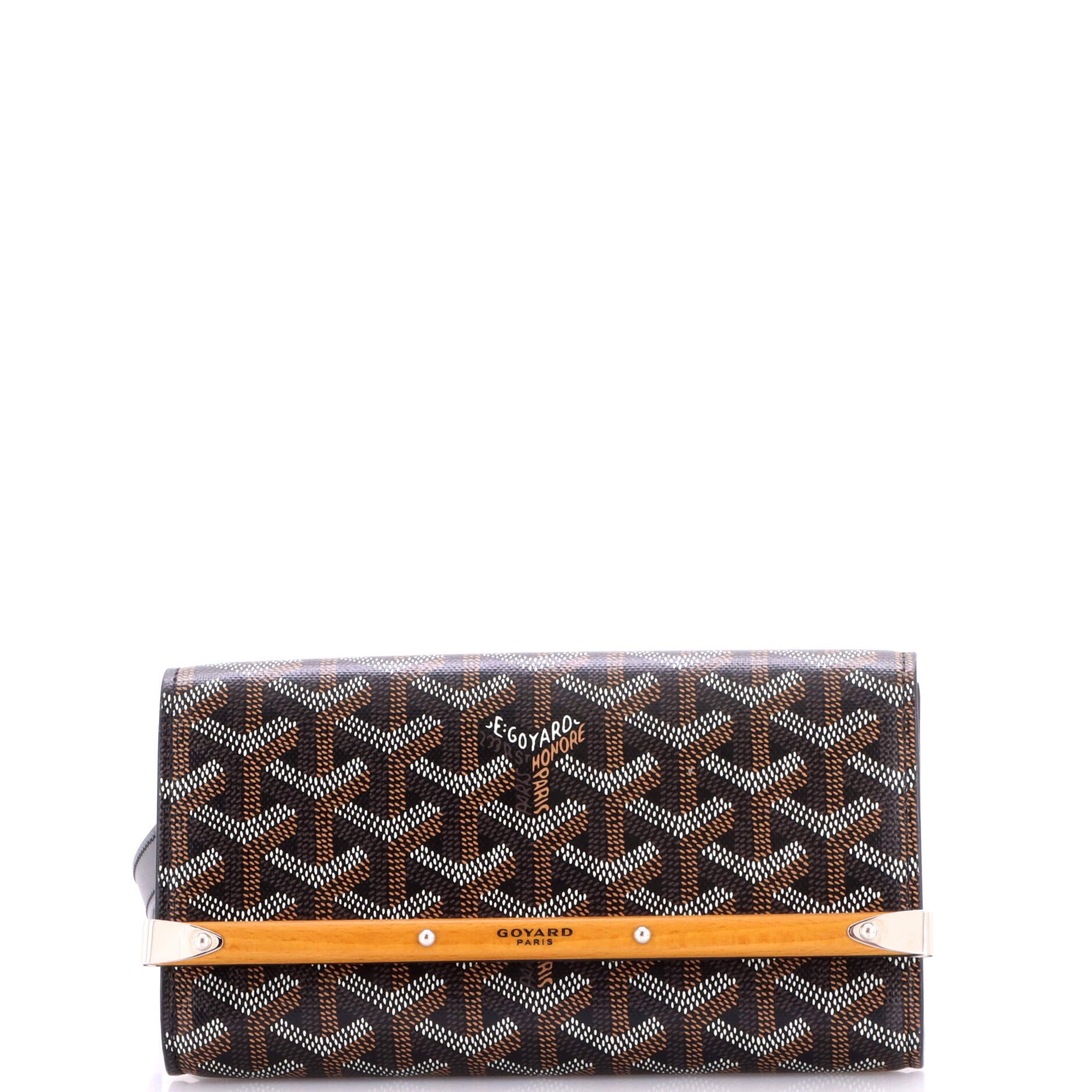 Monte Carlo Clutch with Strap Coated Canvas PM