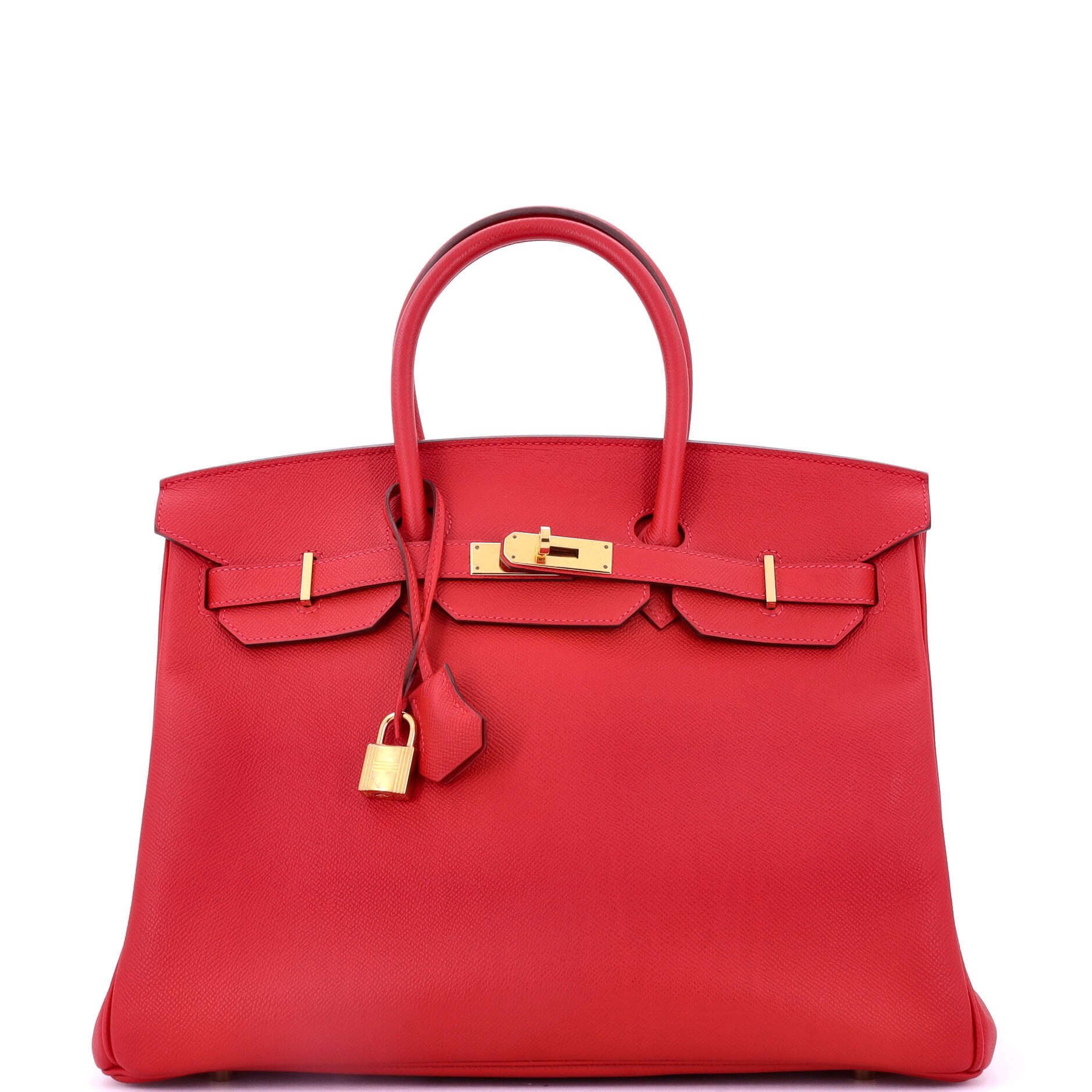 Hermes Birkin Handbag Rouge Casaque Epsom with Gold Hardware 35