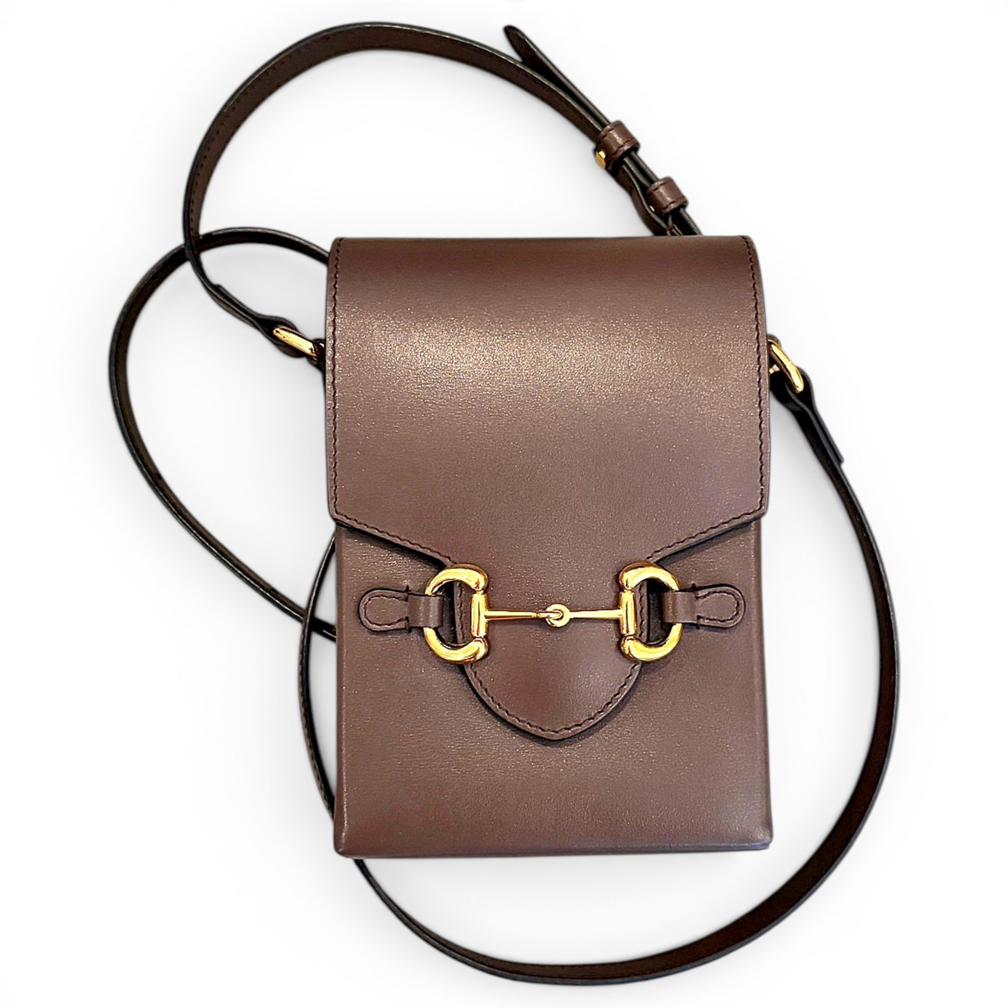 Gucci Horsebit 1955 Vertical leather crossbody bag