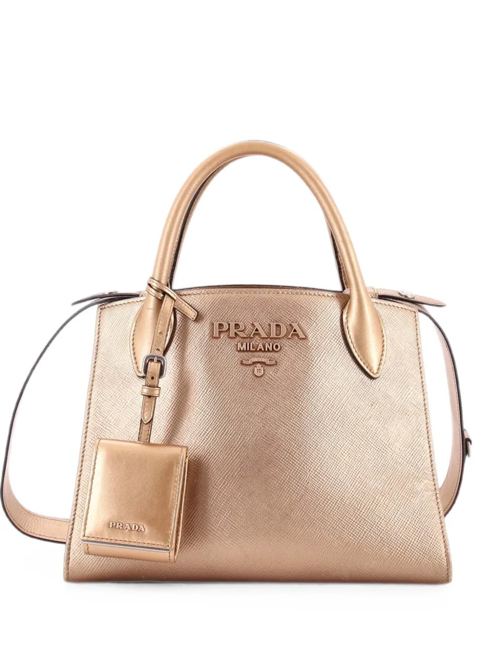 Monochrome Saffiano with City Calf Small tote bag