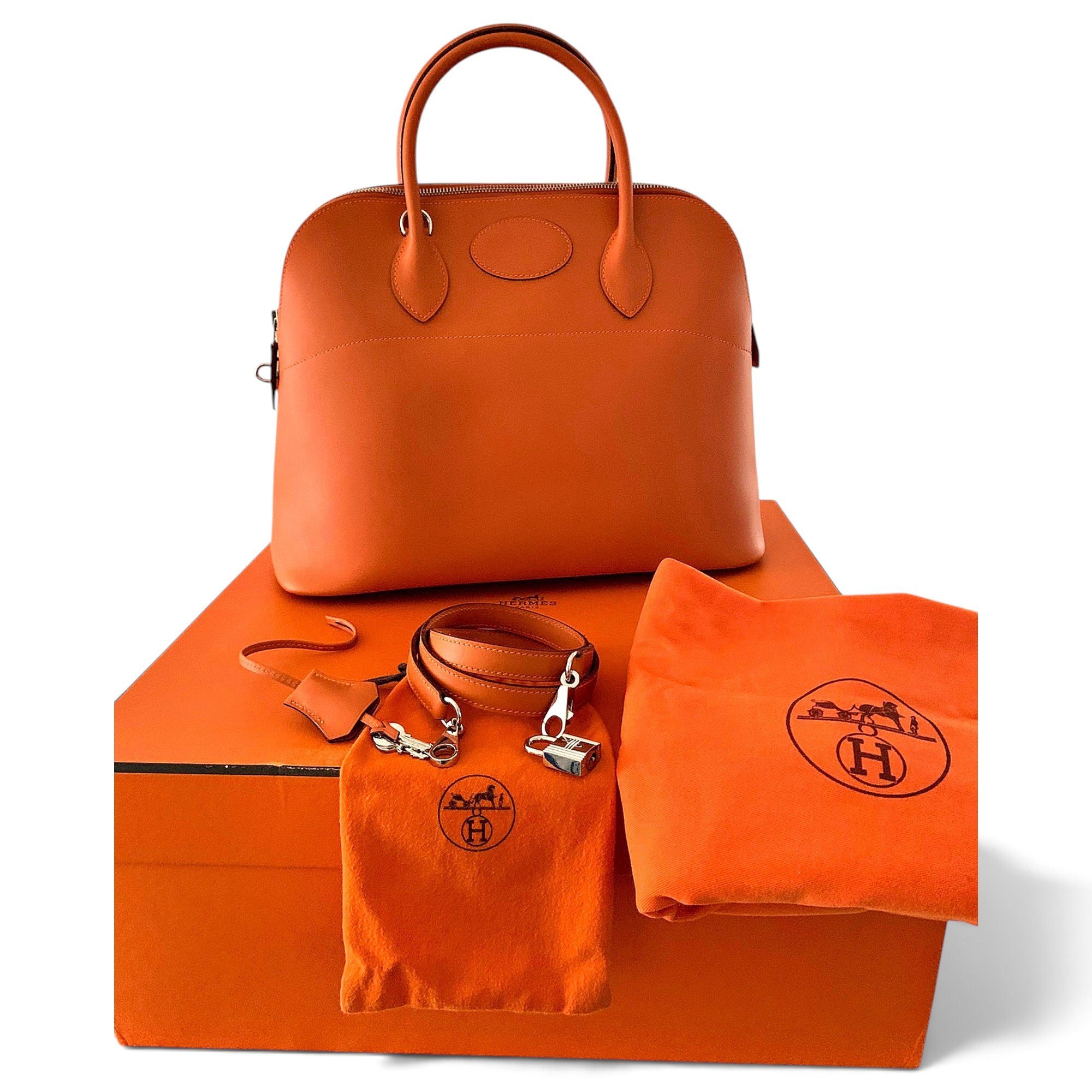 Bolide leather handbag