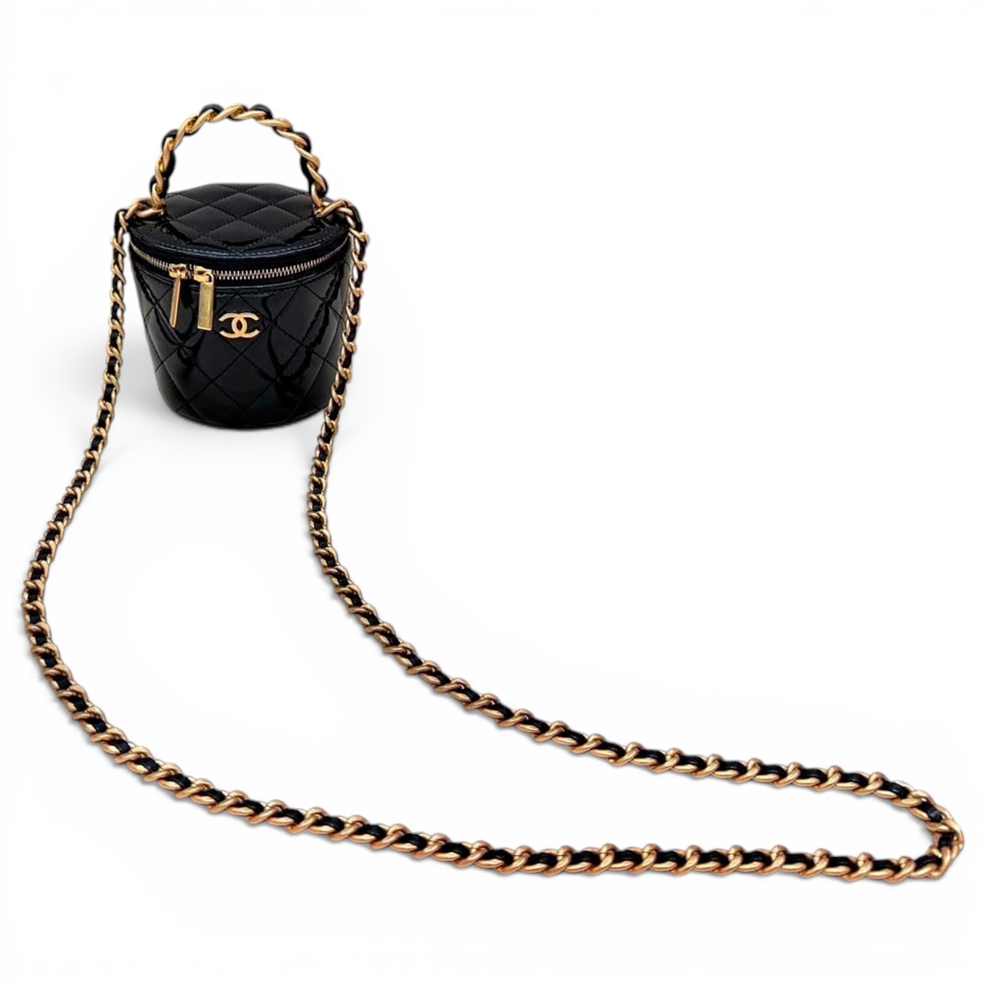 Trendy CC Vanity leather handbag