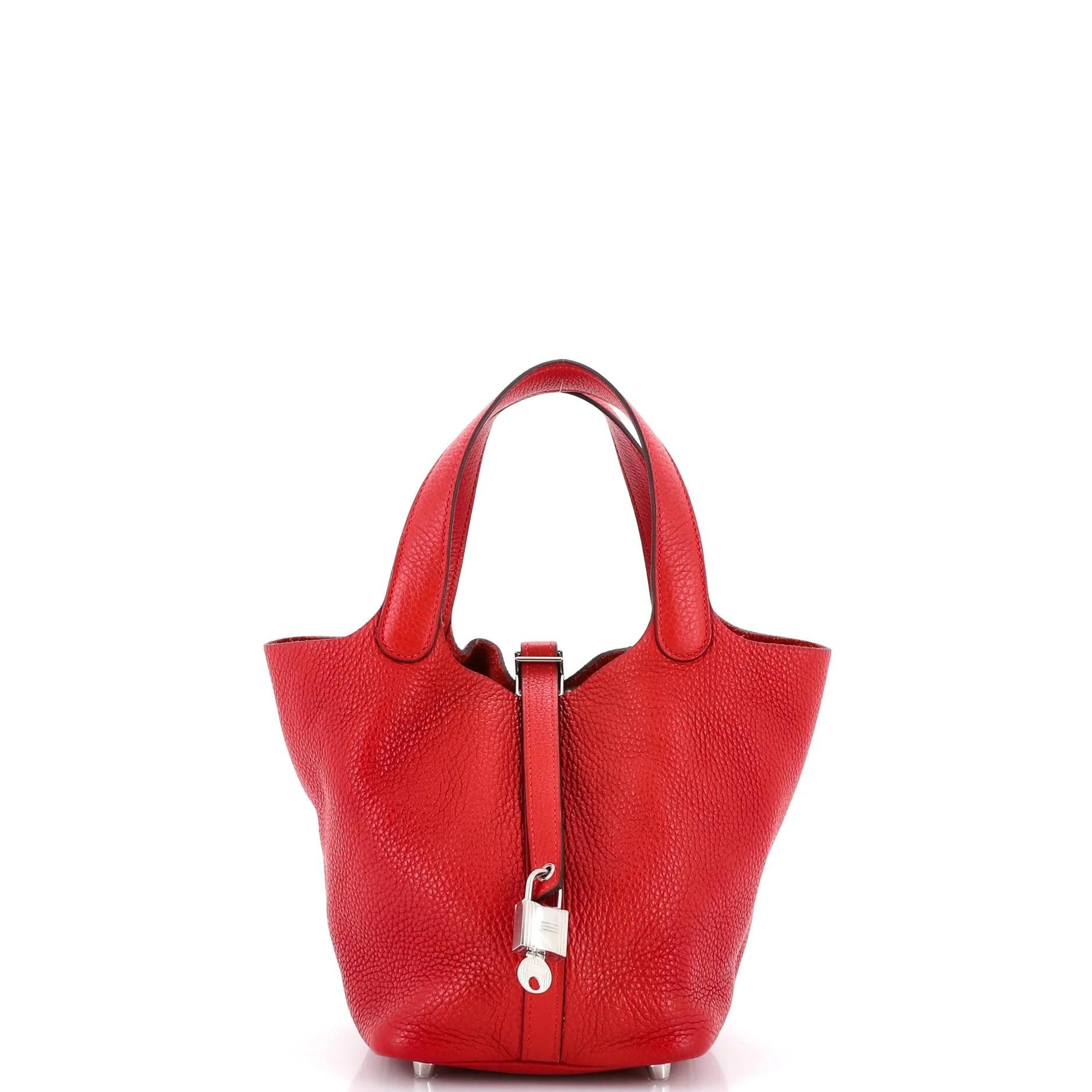 Picotin leather handbag