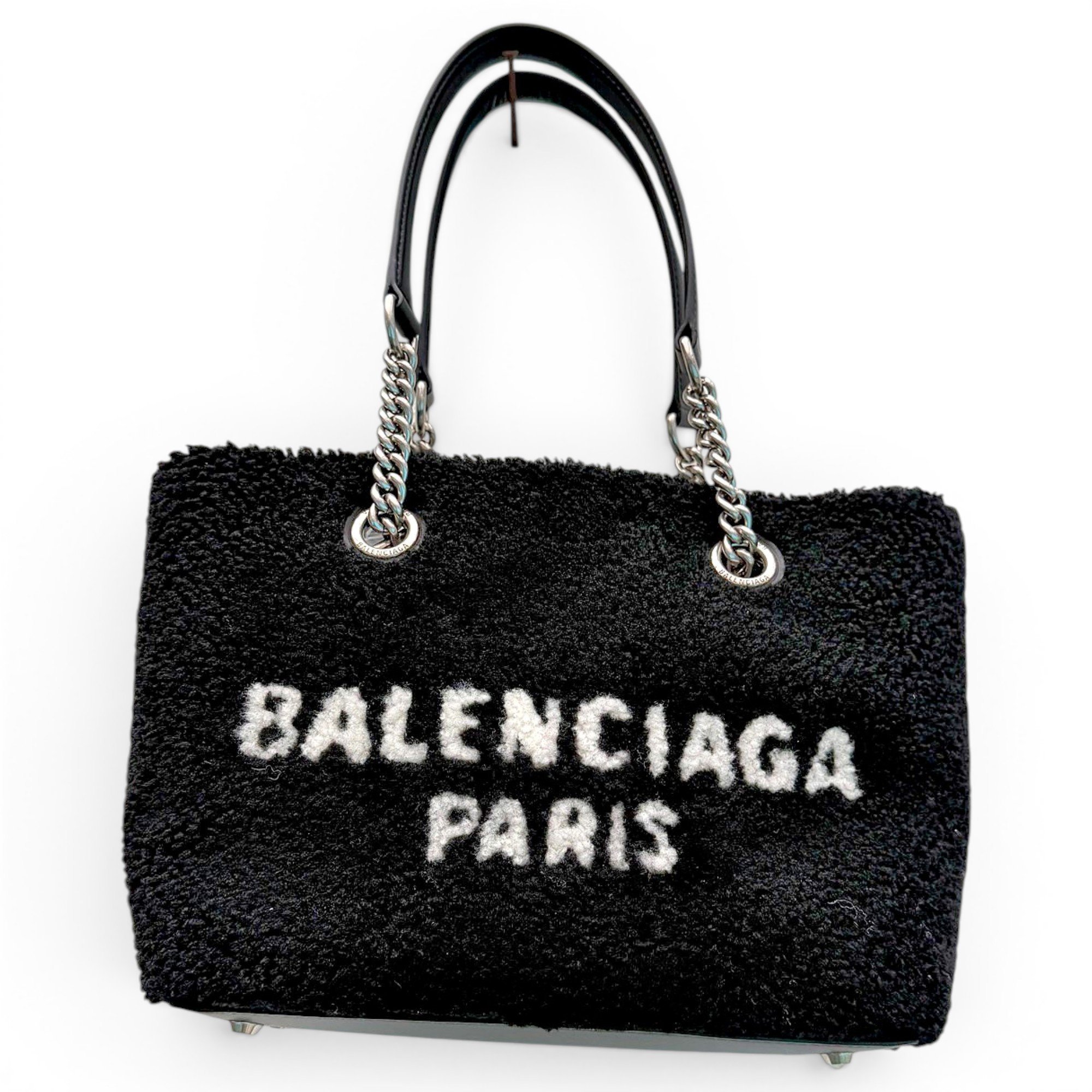 Balenciaga Navy cabas leather tote