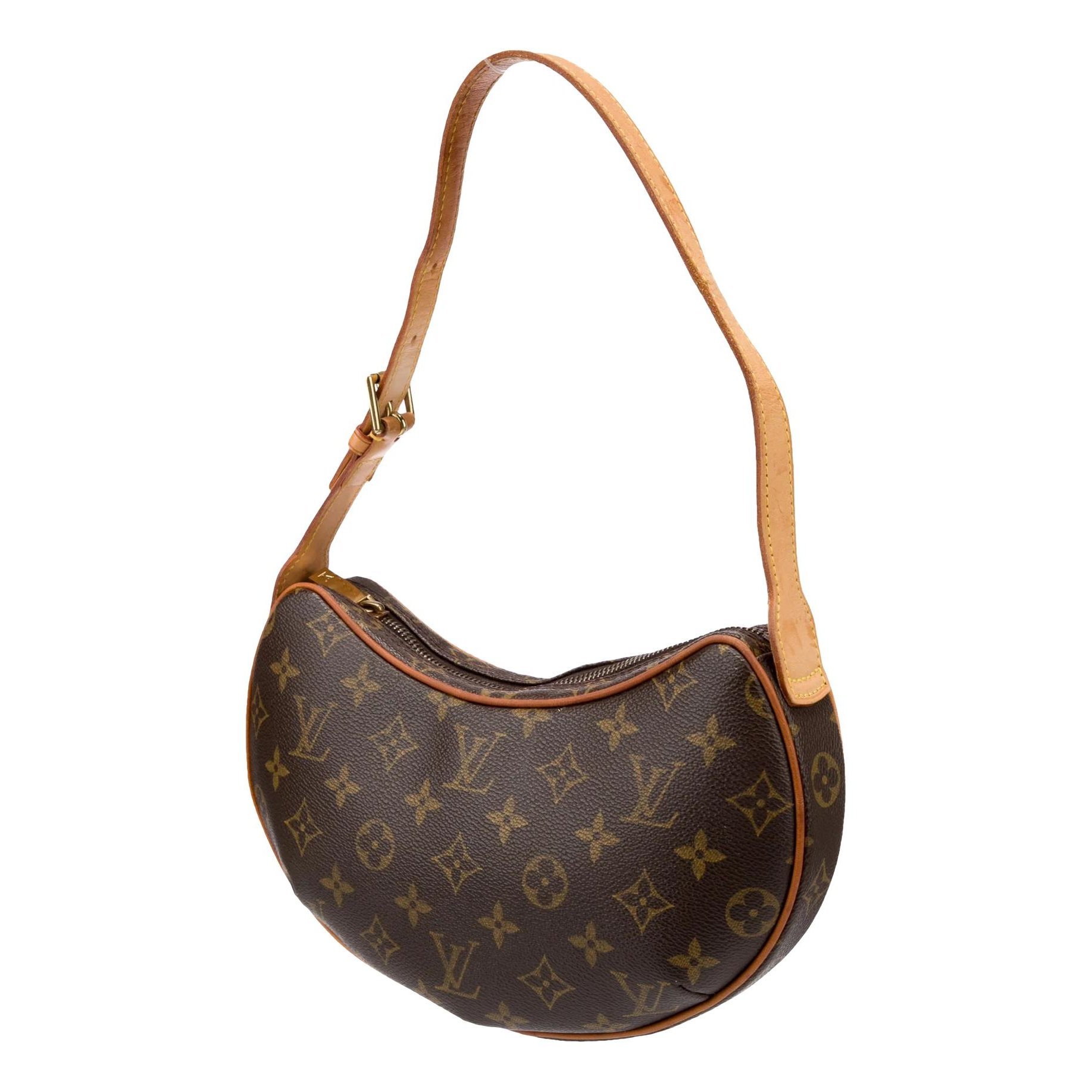 Croissant leather handbag