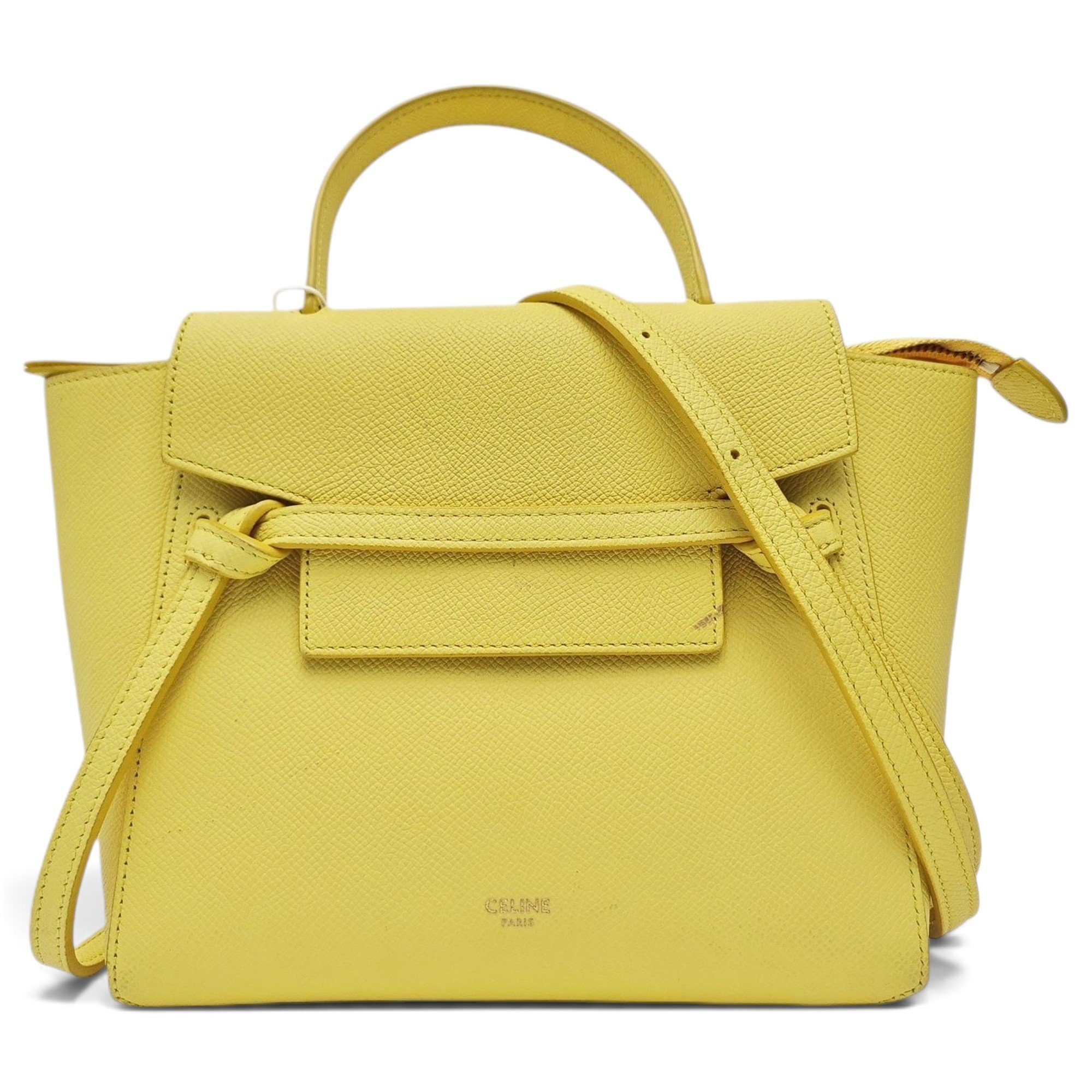Belt leather handbag