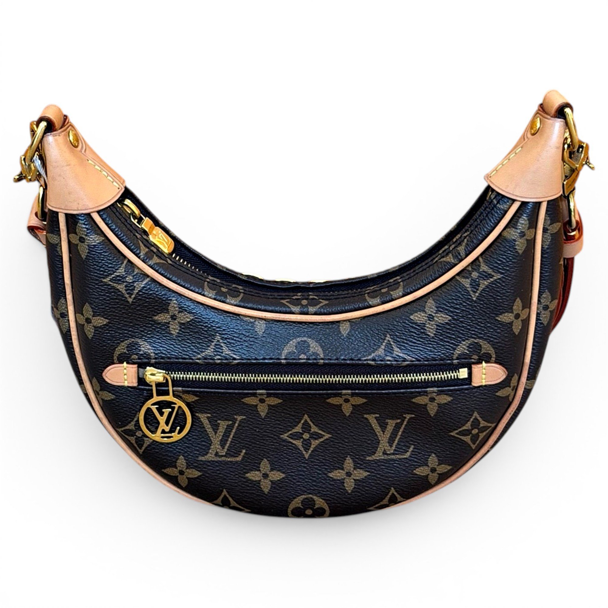 Loop leather handbag