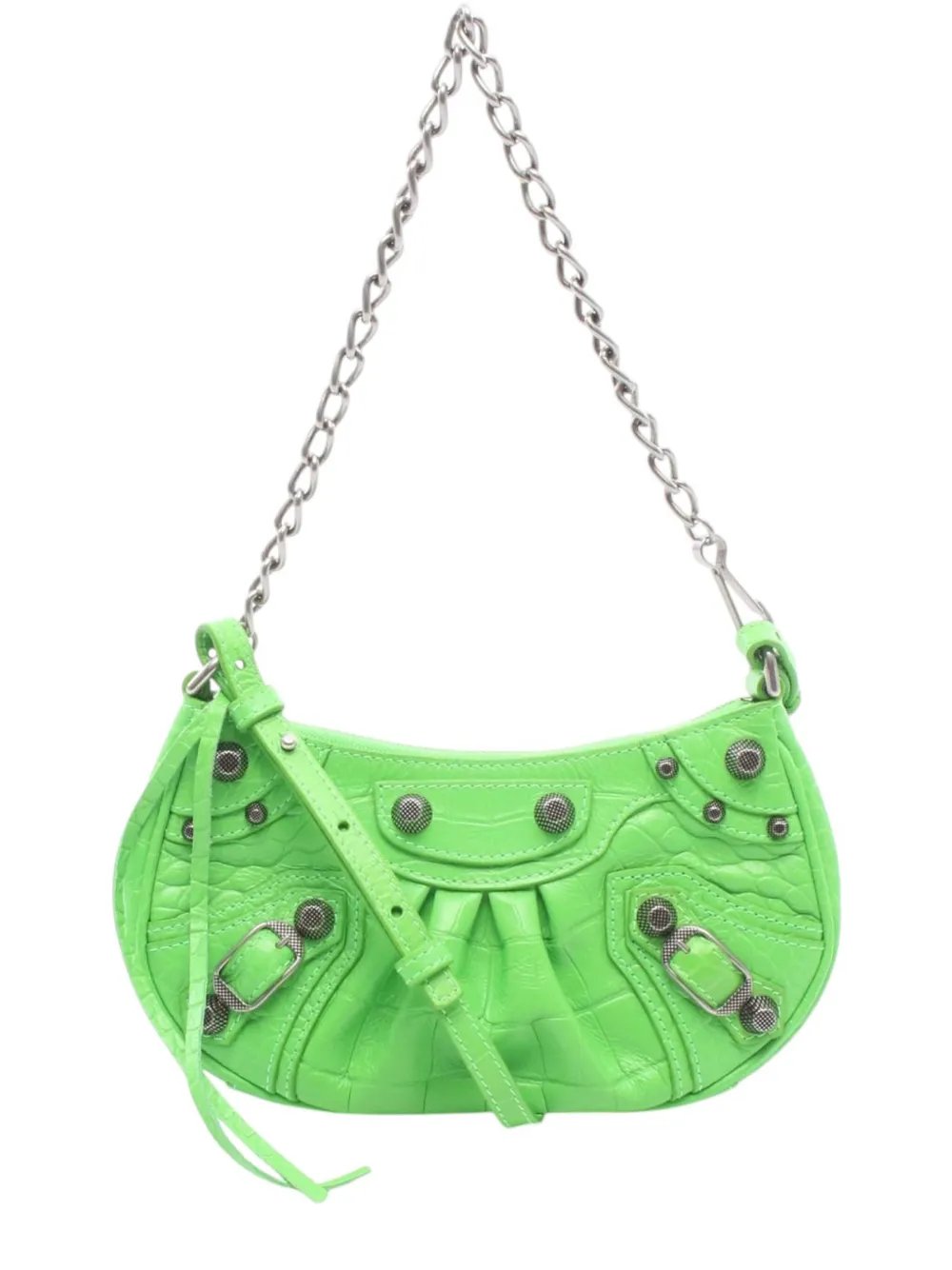 Balenciaga 2018-2026 Mini Lambskin Motocross Le Cagole crossbody bag