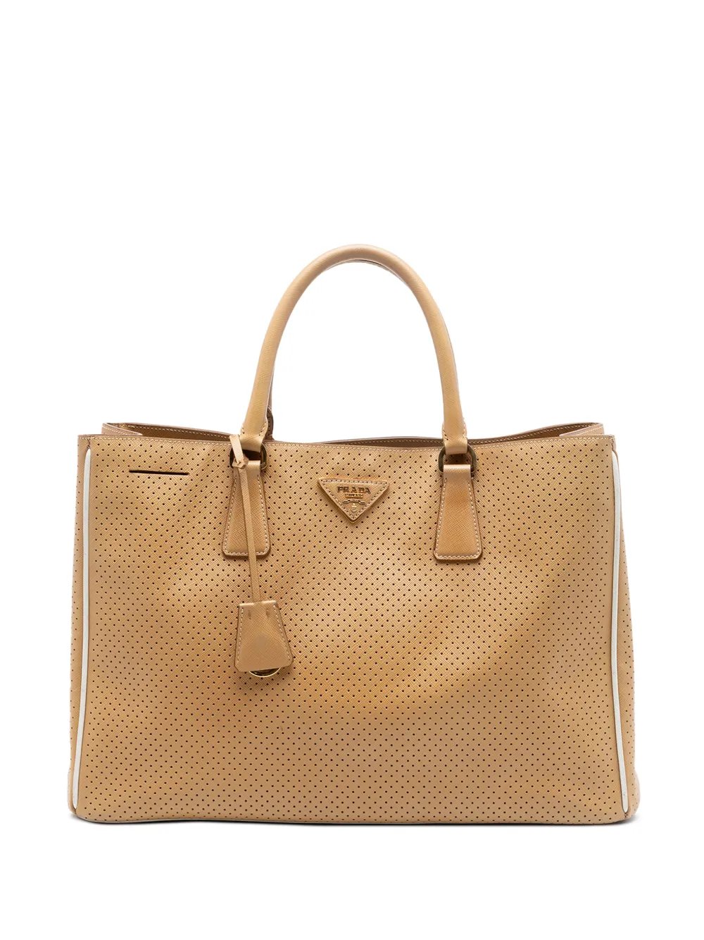 2010-2026 Large Perforated Saffiano Lux Galleria Zip tote bag