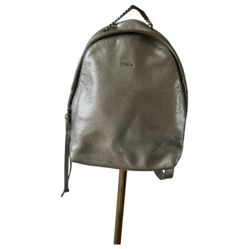 Leather backpack