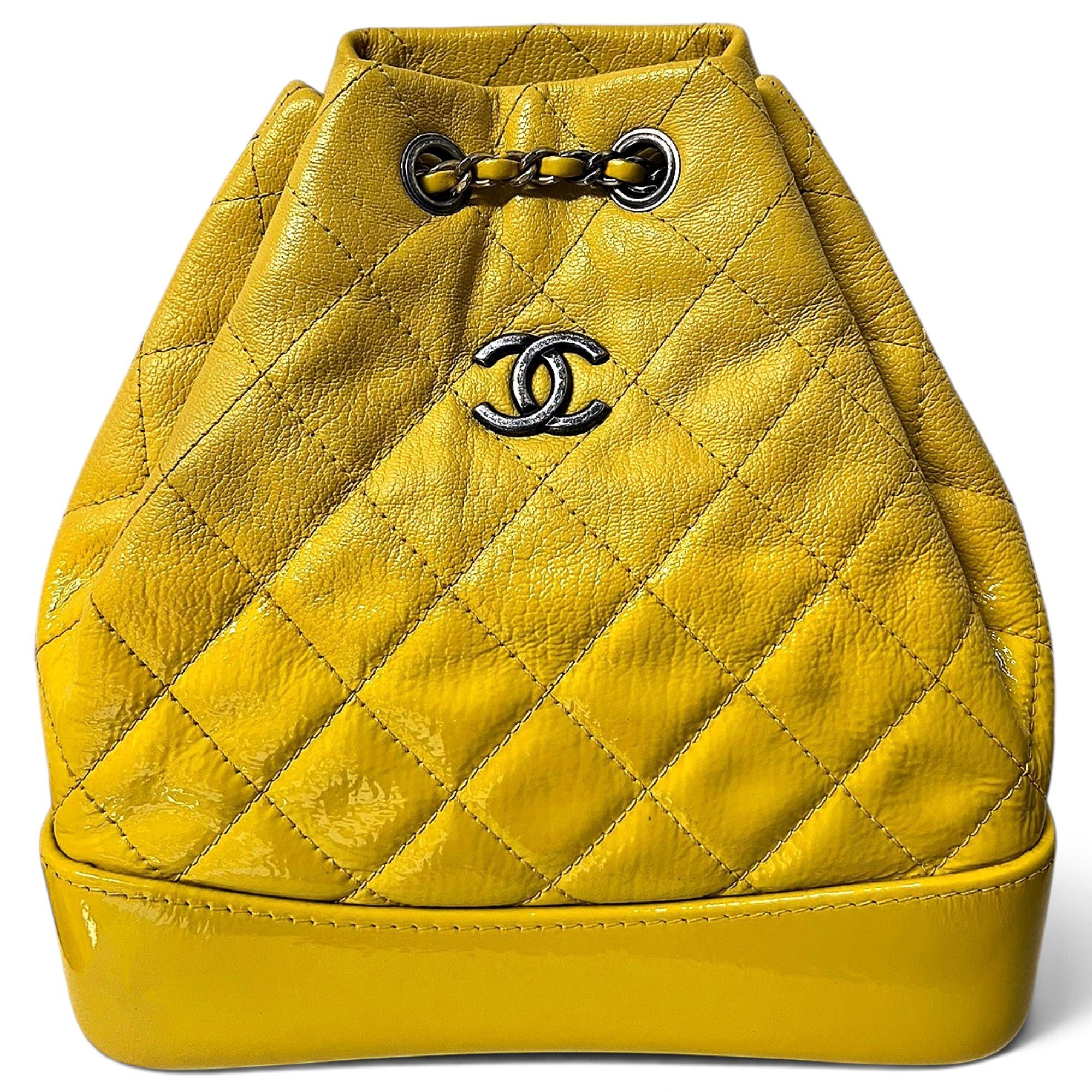 Gabrielle patent leather backpack