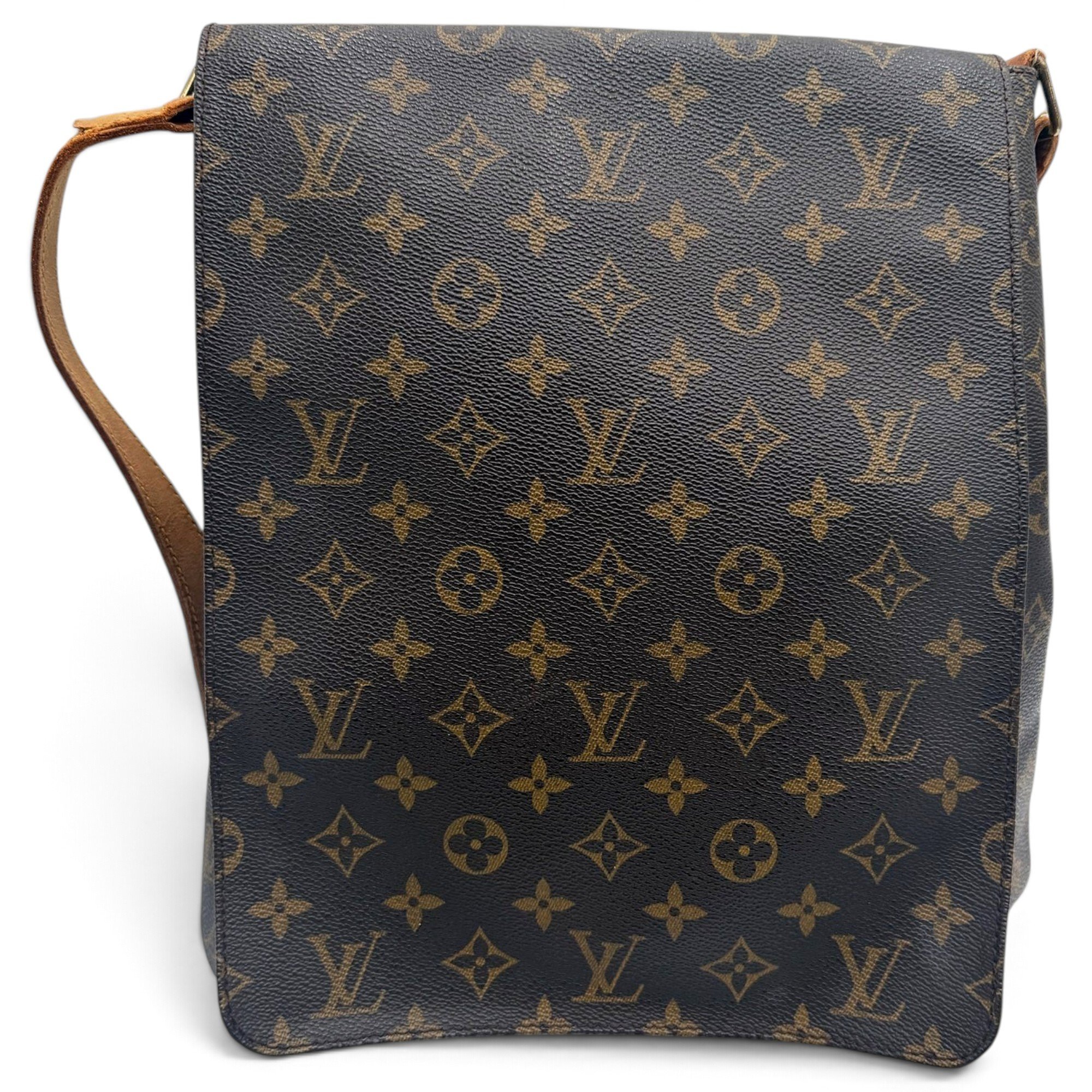 Musette leather crossbody bag