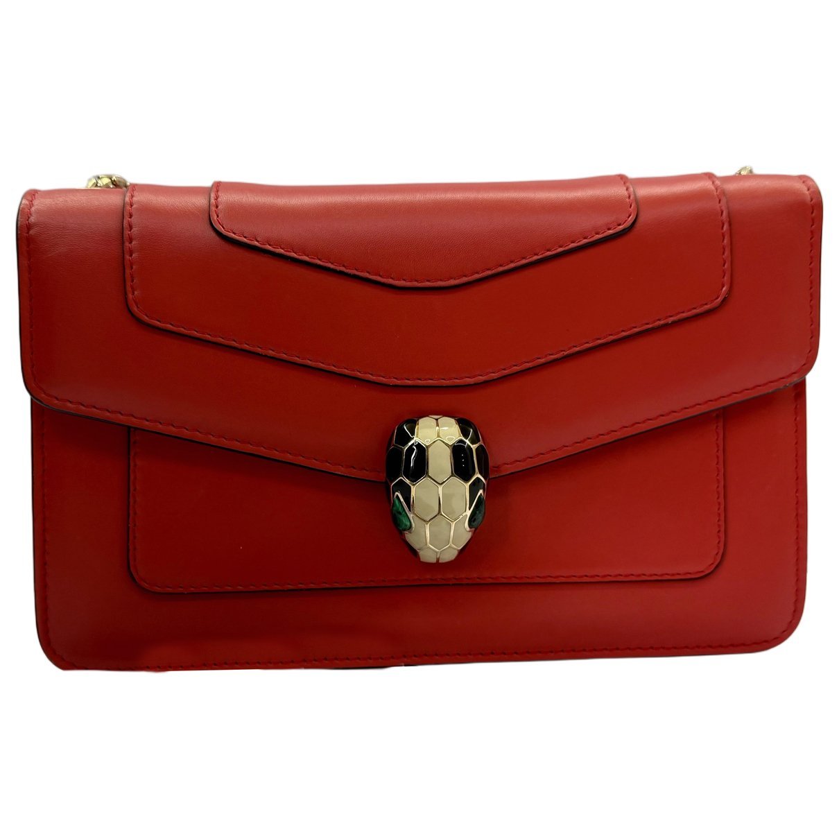 Serpenti leather handbag