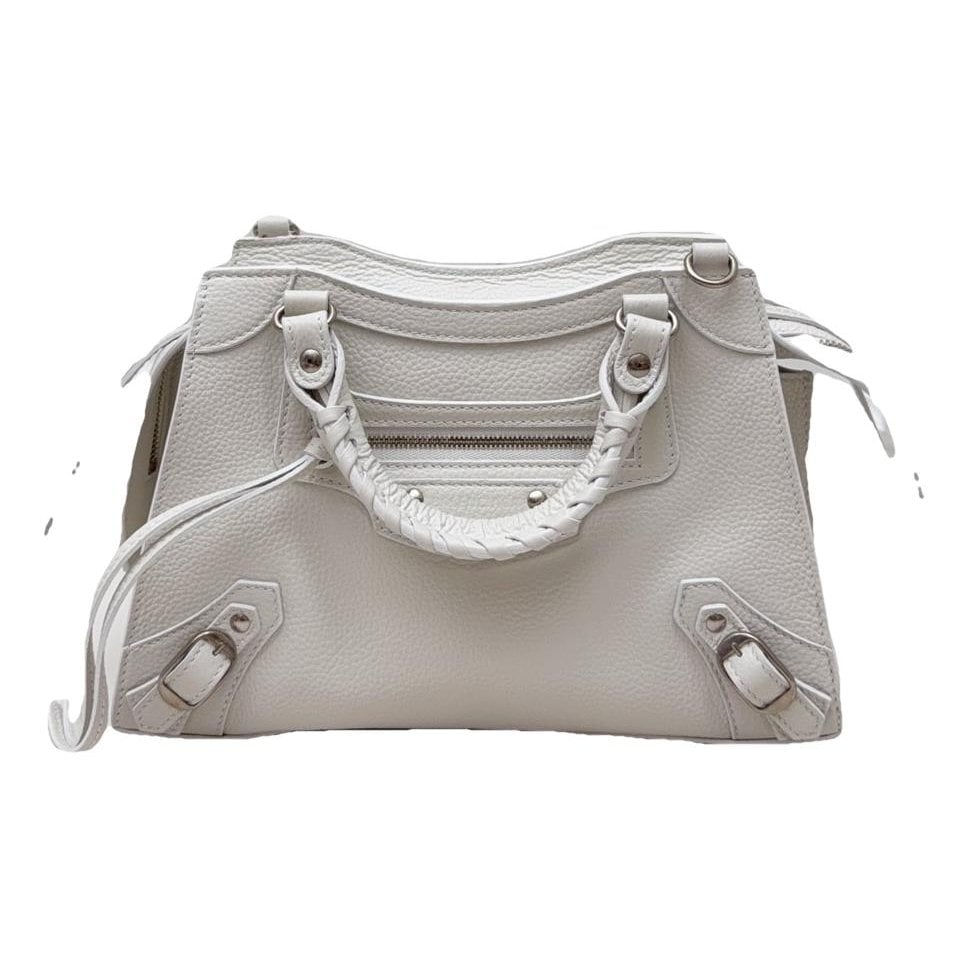 City leather handbag