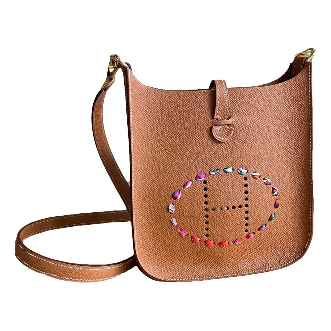 Hermes Evelyne Handbag Gold
