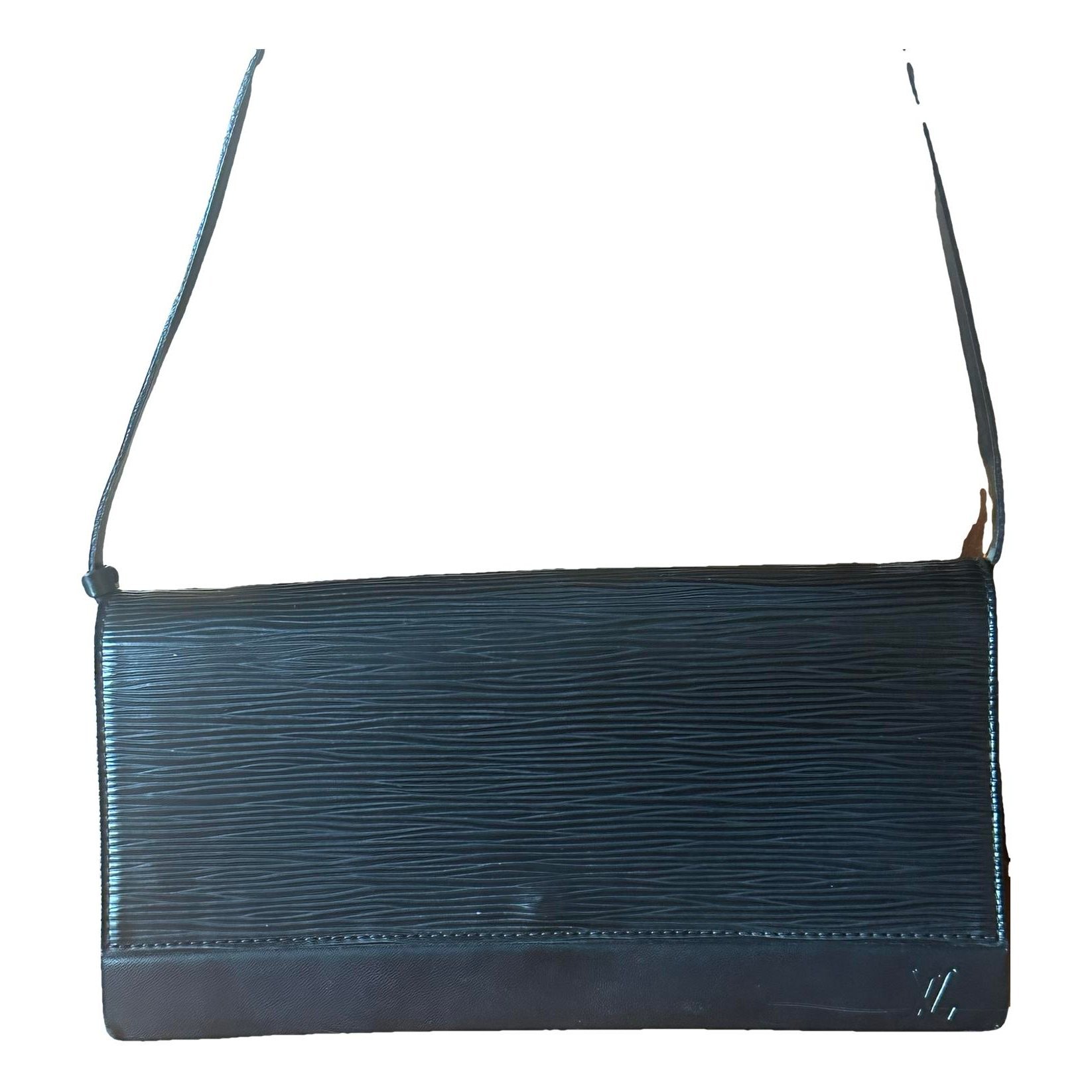 Leather clutch bag