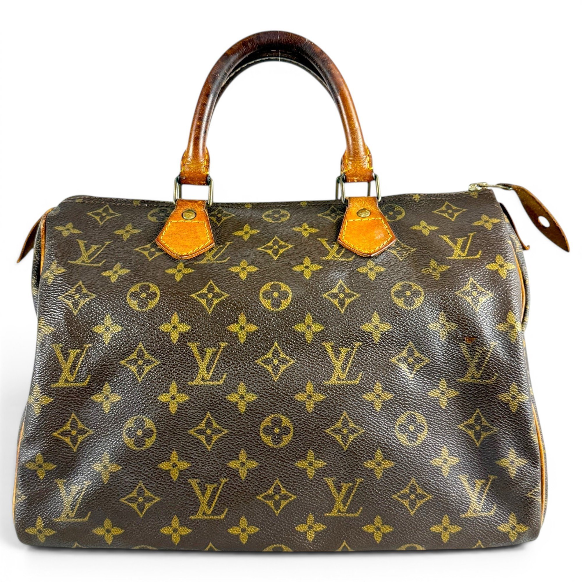 Speedy leather handbag