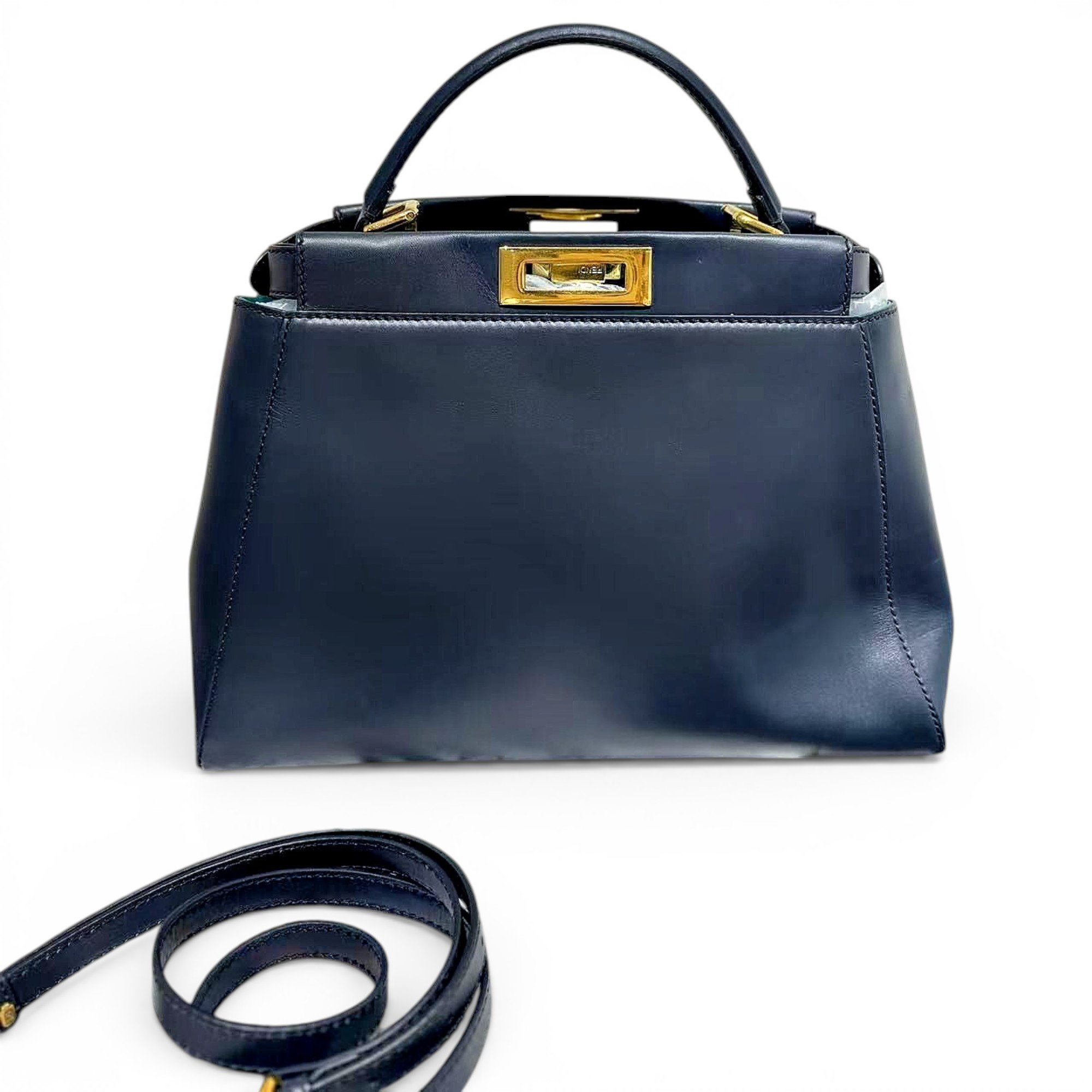 Peekaboo leather handbag