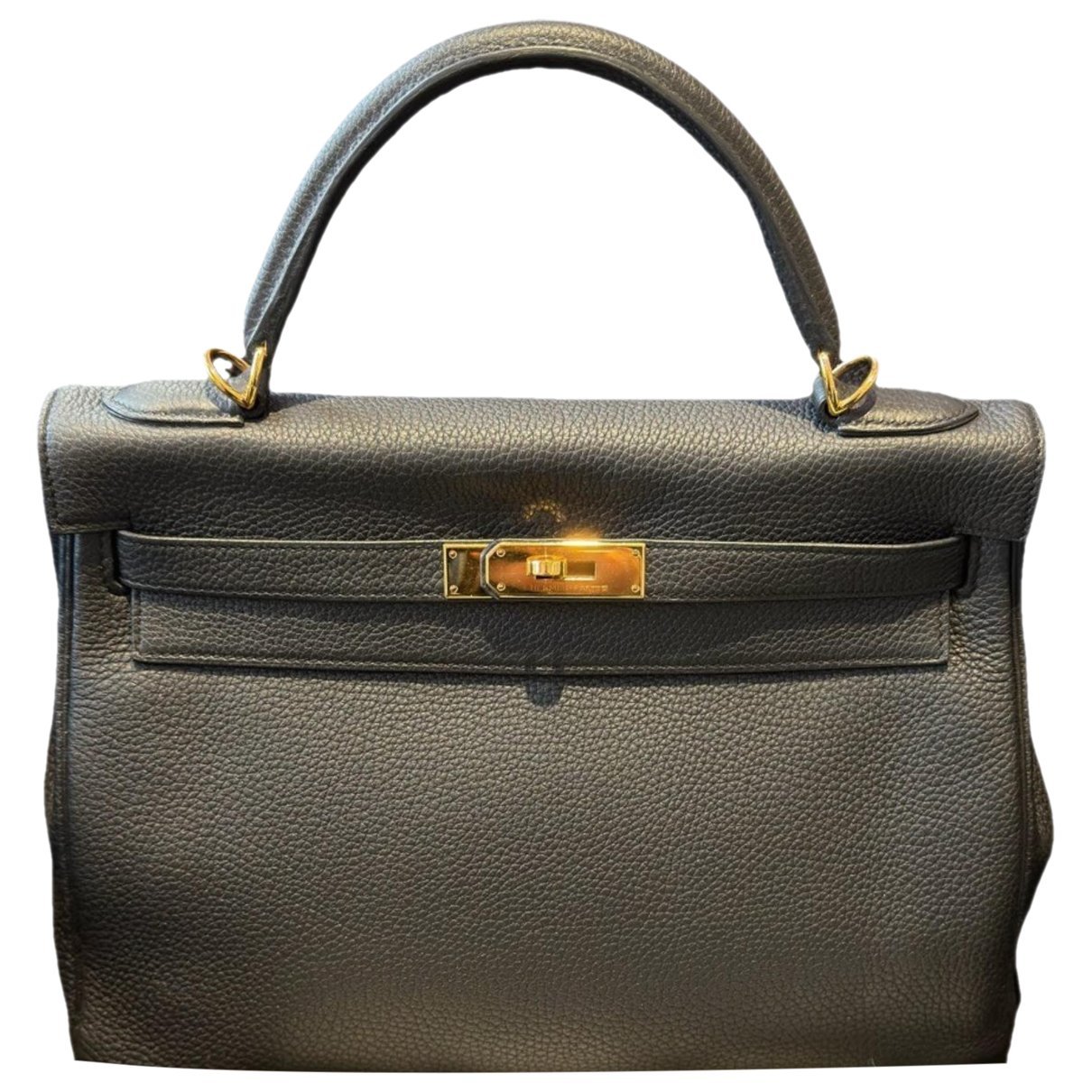 Hermes Kelly 32 Handbag Noir Togo Leather