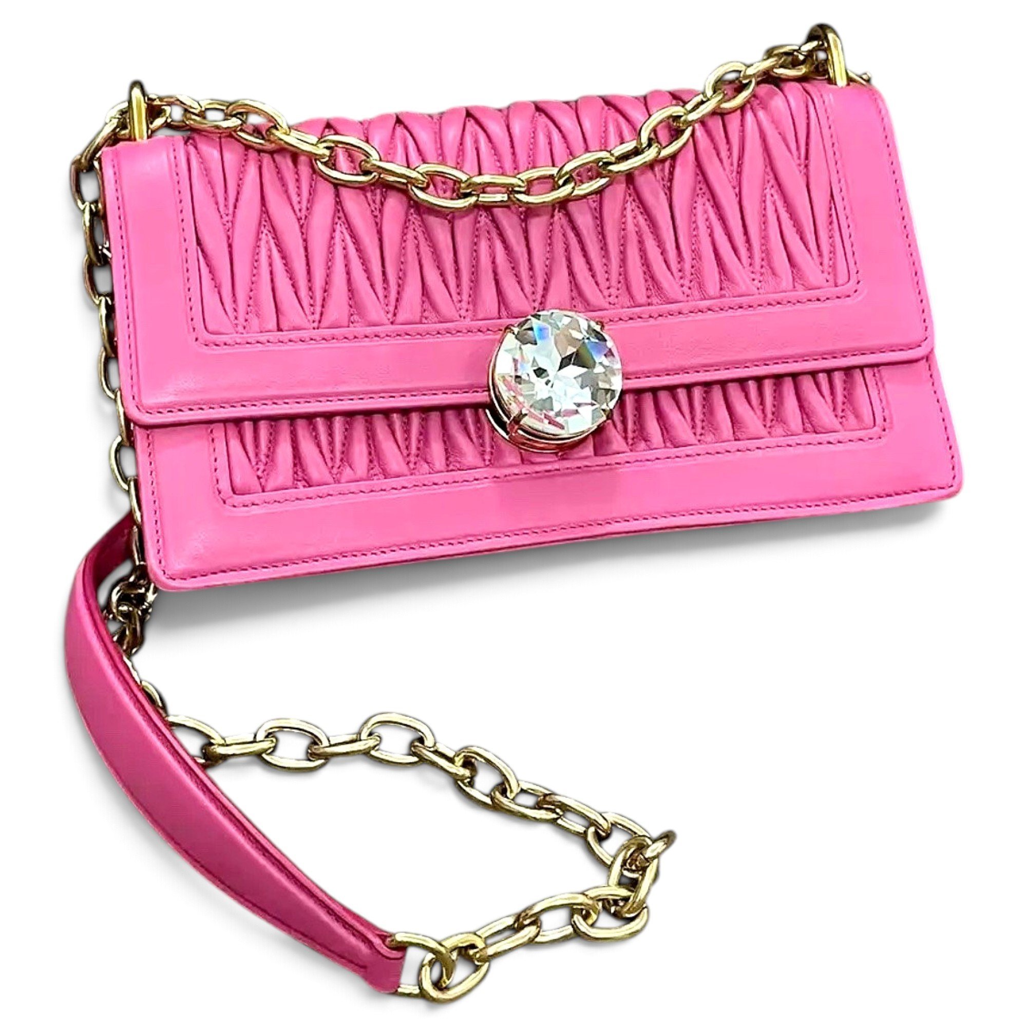 Miu Lady leather handbag