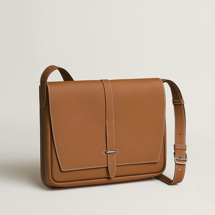 Gold Steve Light Messenger Bag