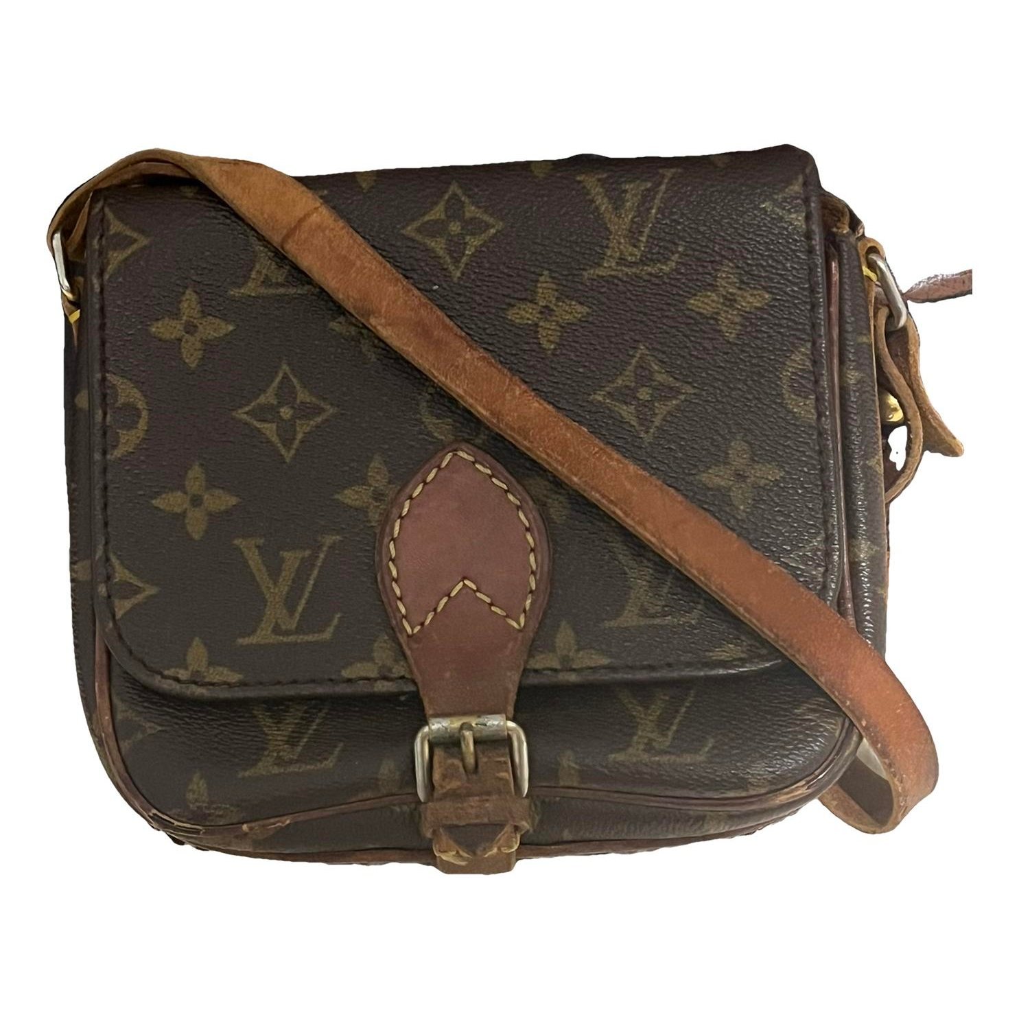 Cartouchière leather crossbody bag