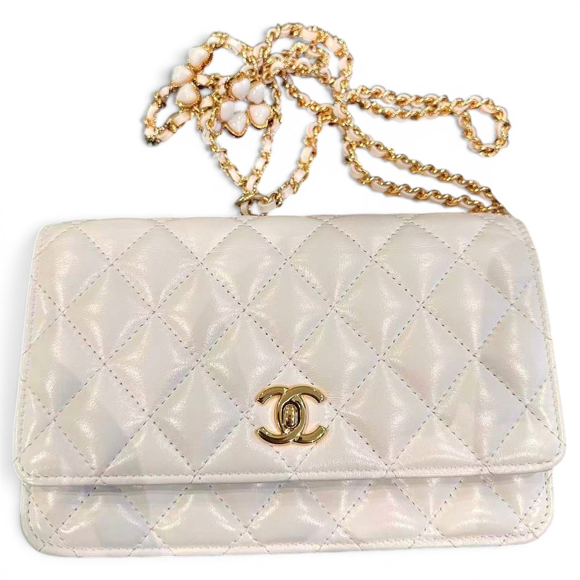 Wallet On Chain leather mini bag