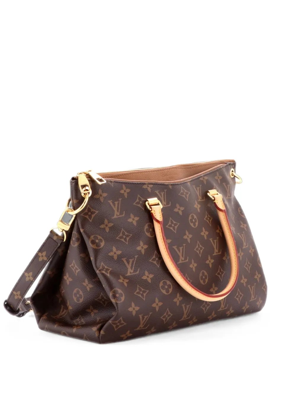 Pallas Tote Monogram Canvas with Leather shoulder bag