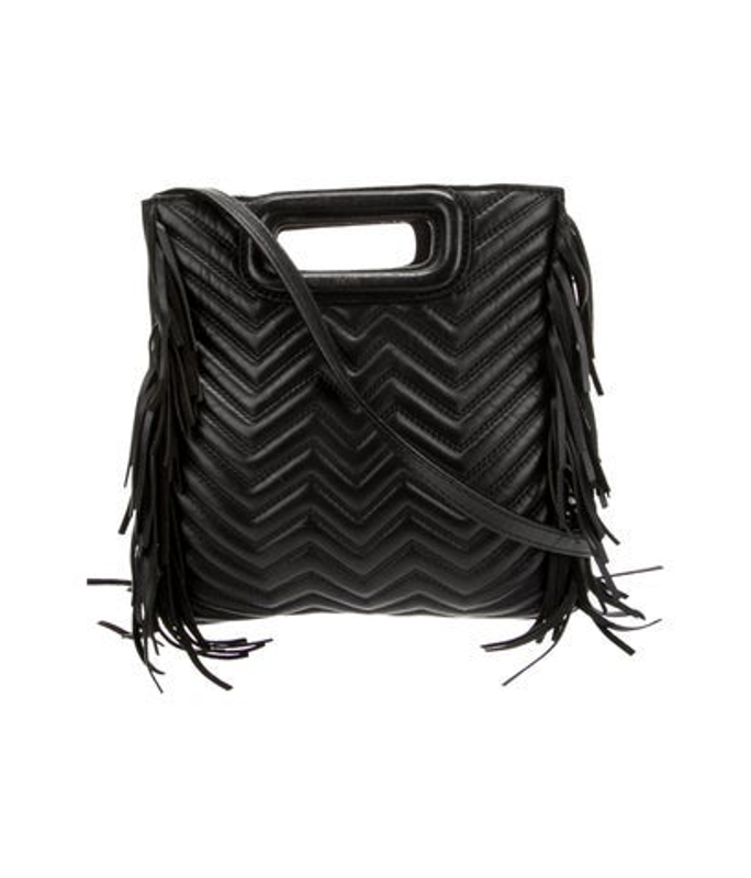Maje Leather Top Handle Bag