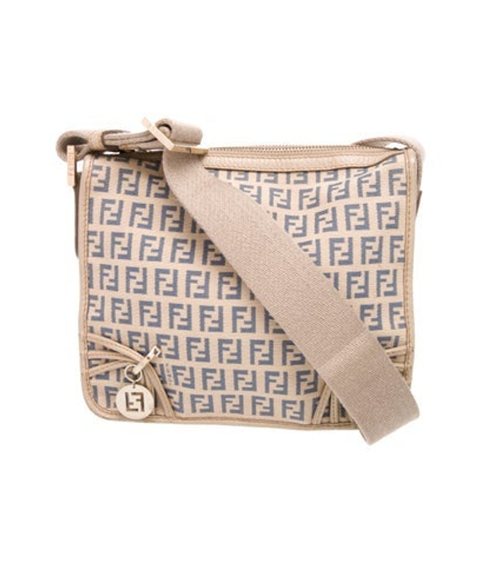 Fendi Zucchino Ff Shoulder Bag Vintage